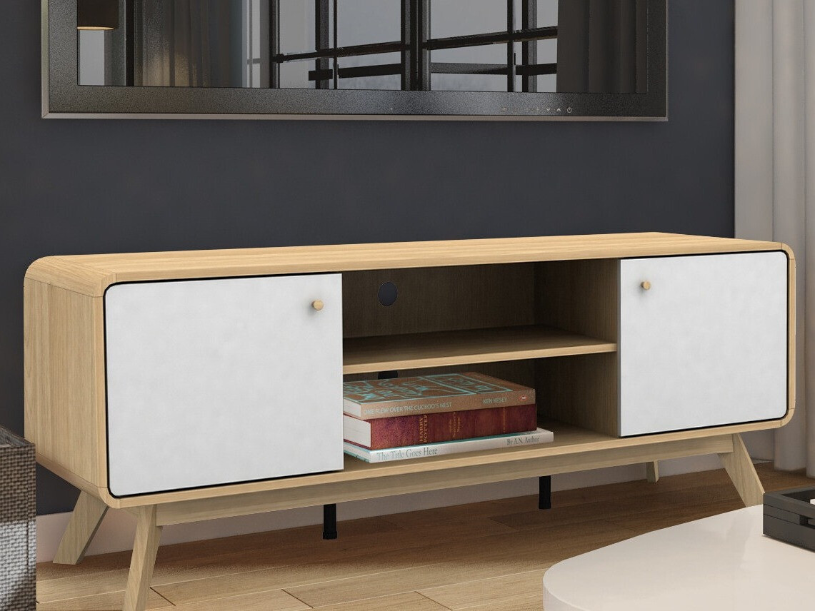 TV stol Elbtena 107 (Hrast + Bijela)