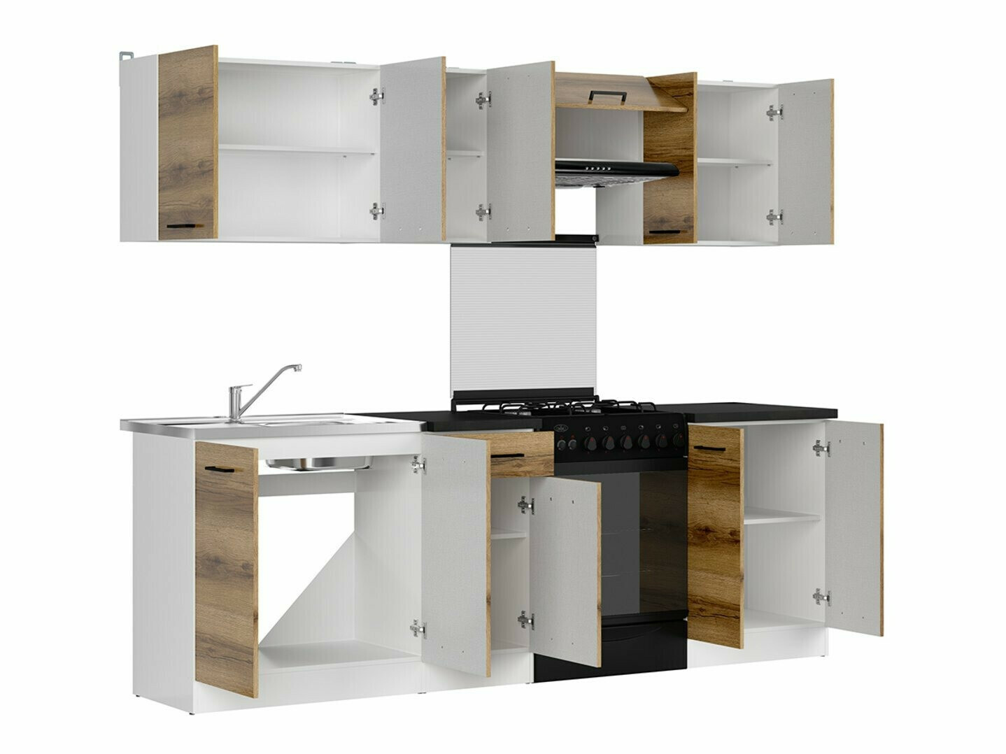 Kuhinjski set Boston 498 (Tamni hrast Delano)