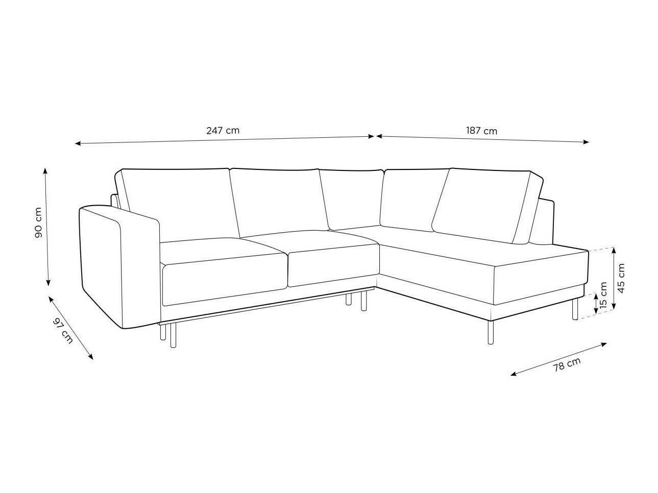 Kutna garnitura Beckley 104 (Megan 359)
