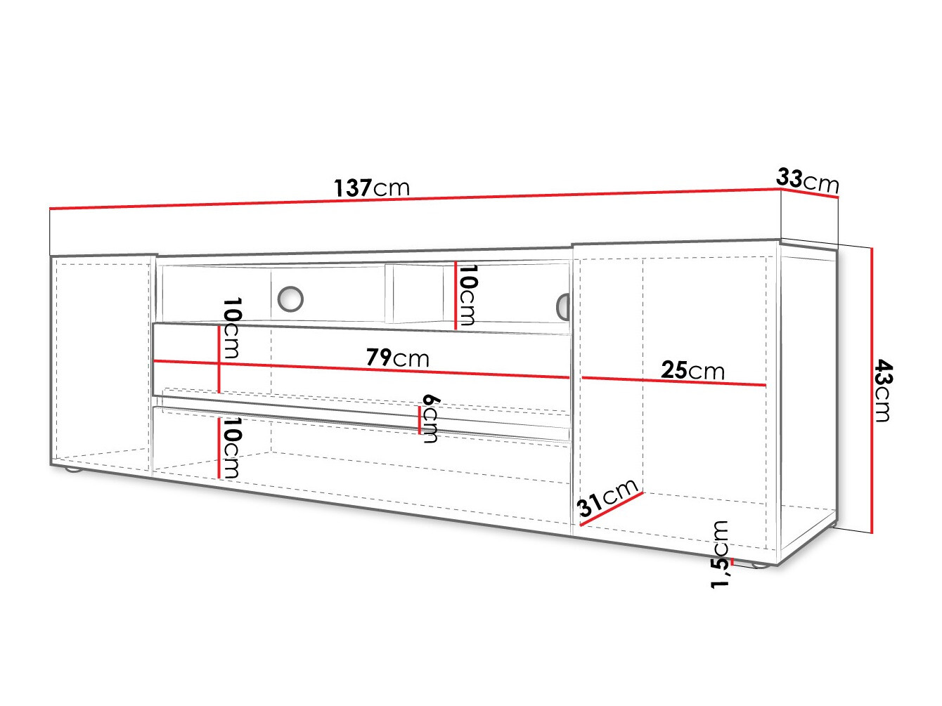TV stol Nashville 114 (Wotan hrast)
