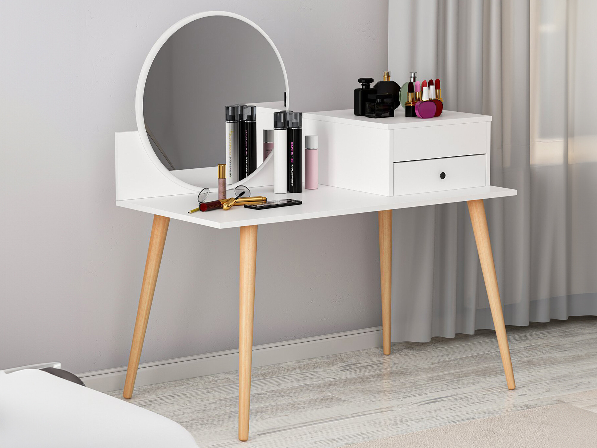 Toaletni stolić Kailua 215 (Bijela)