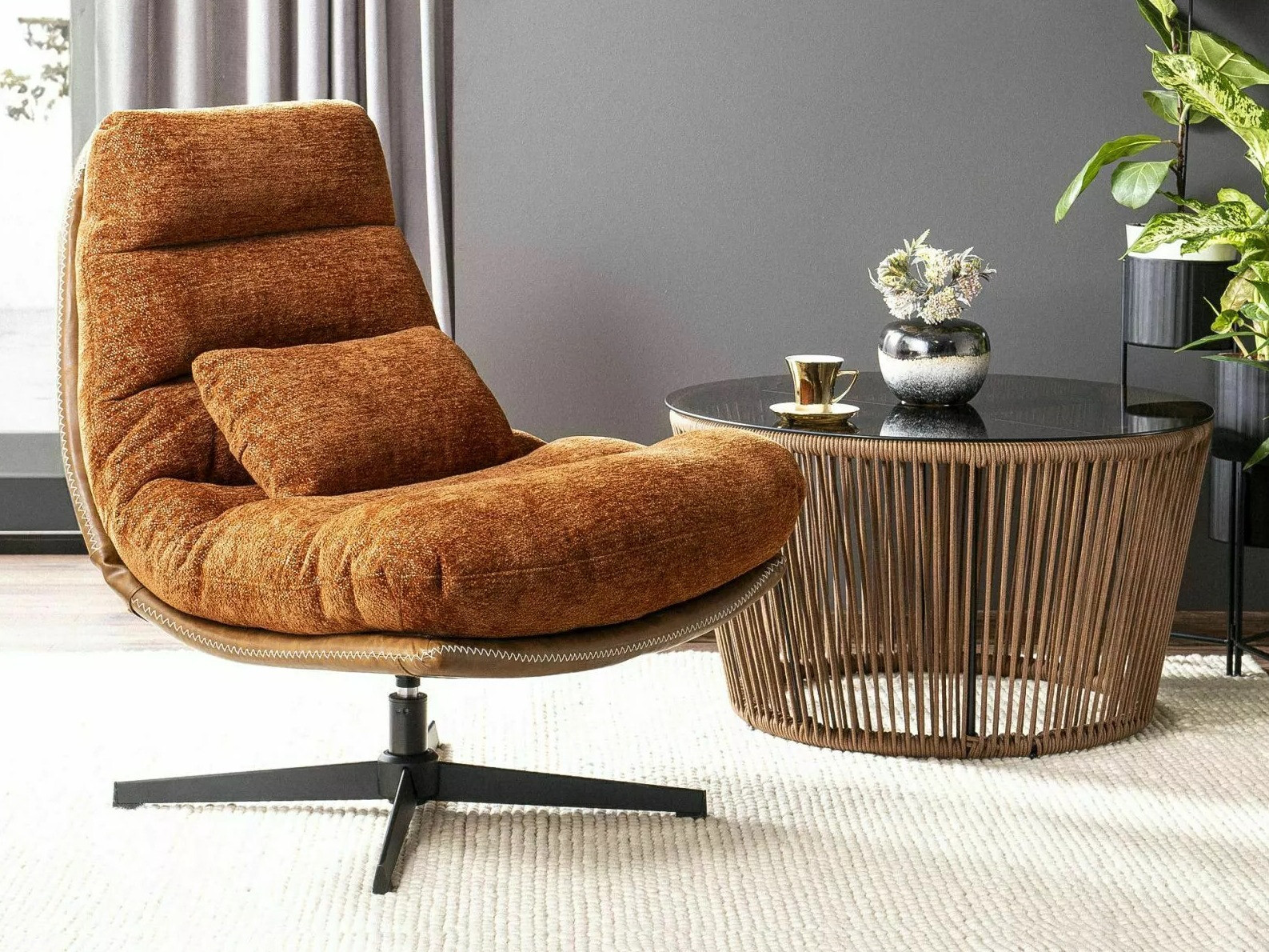 Fotelja Detroit 508 (Tamno narančasta)