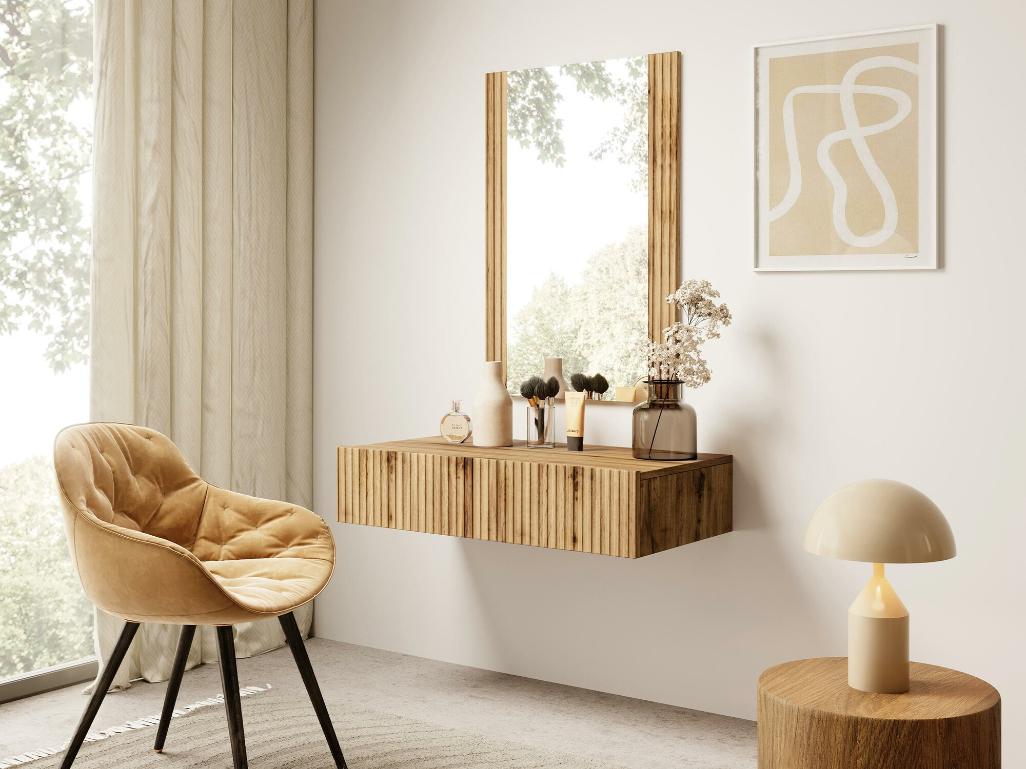 Toaletni stolić Remeta 108 (Hrast Wotan)