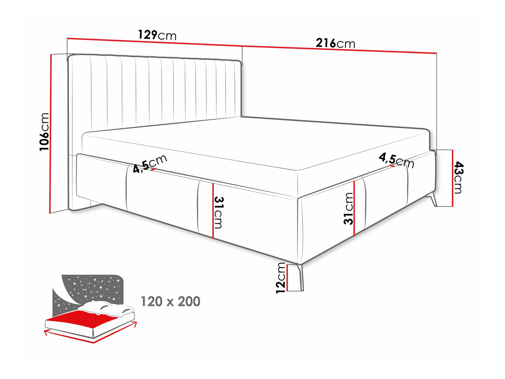 Krevet ComfiDream Onana (Fresh 01)