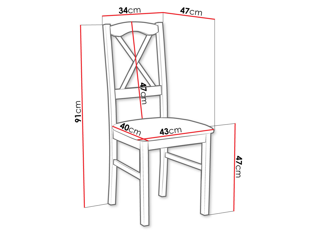 Stolica Victorville 174 (Bijela)