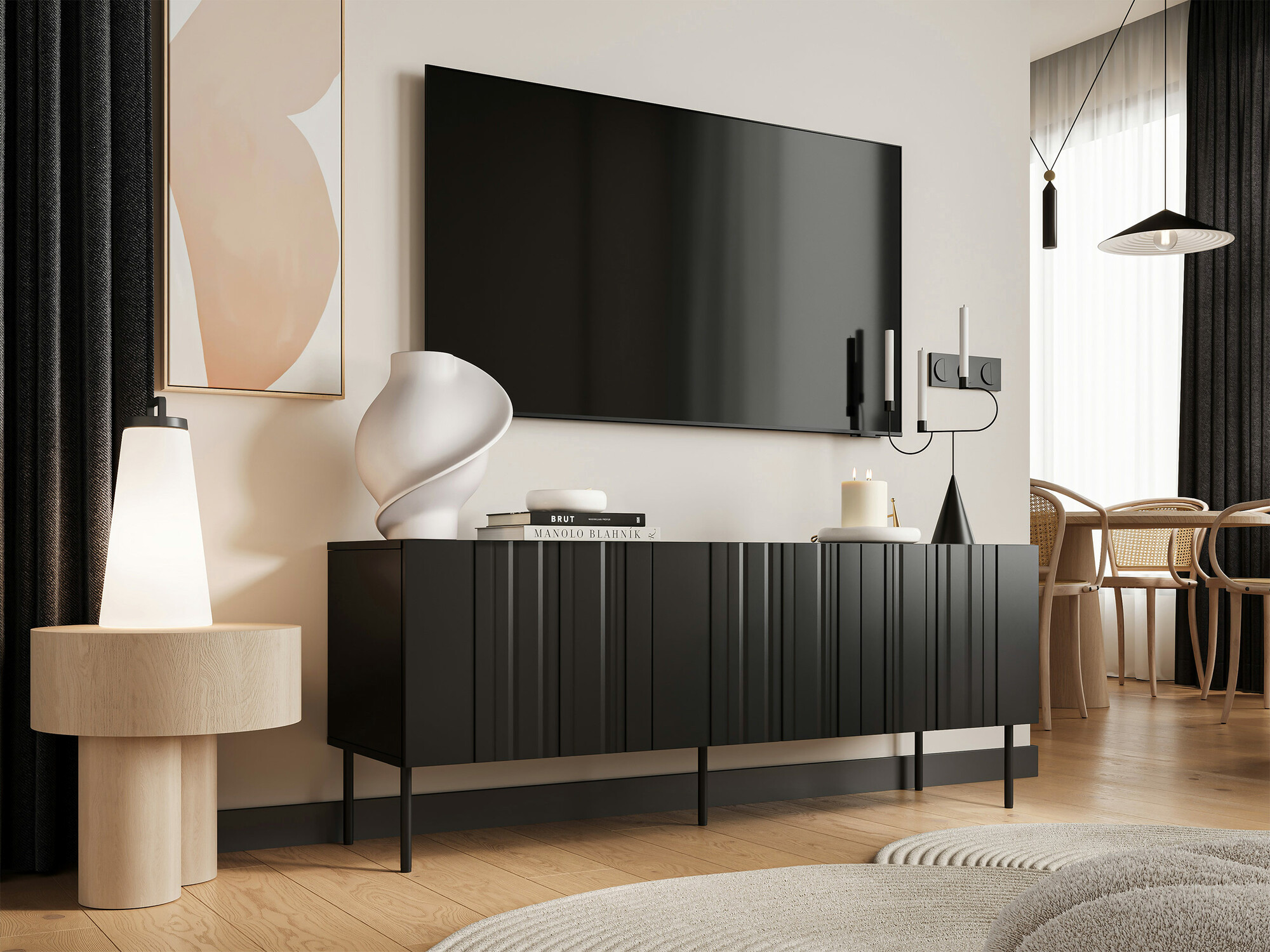 TV stol Evavese 102 (Crna)