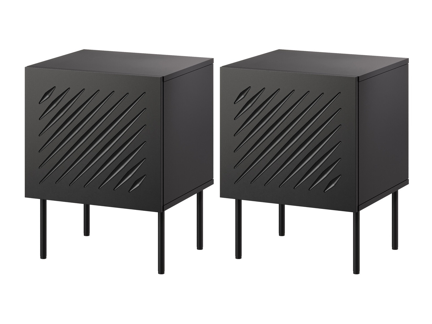 Set noćnih ormarića Tolfelo 104 (Crna)