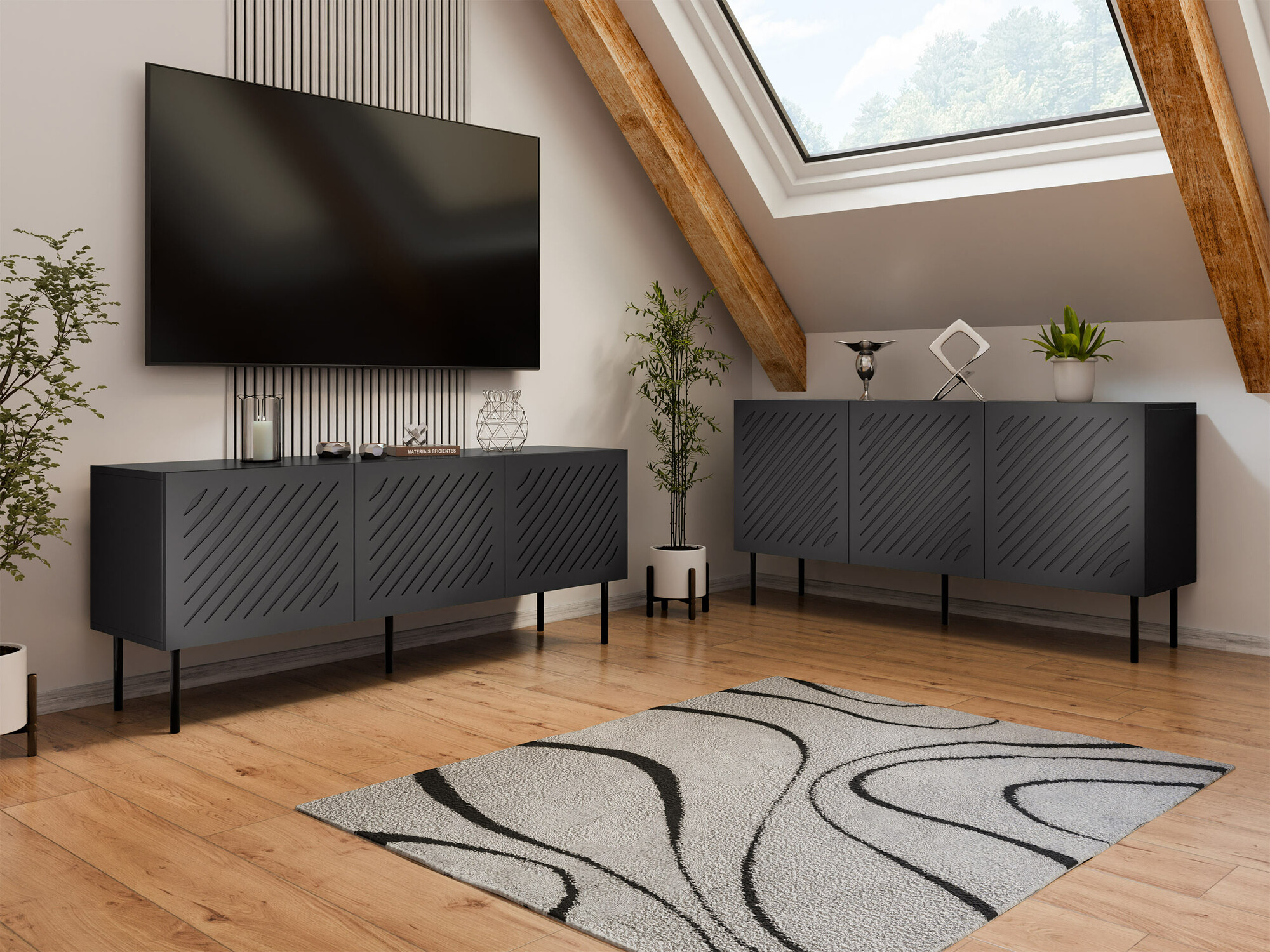 TV stol Tolfelo 102 (Crna)