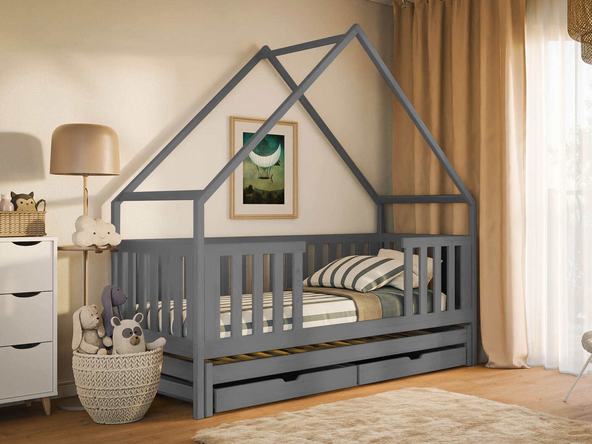 Krevet Vista 115 (Siva)