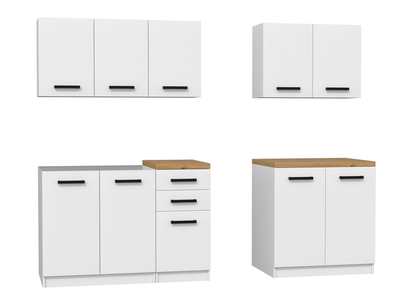 Kuhinjski set Mandeville 240 (Mat bijela)