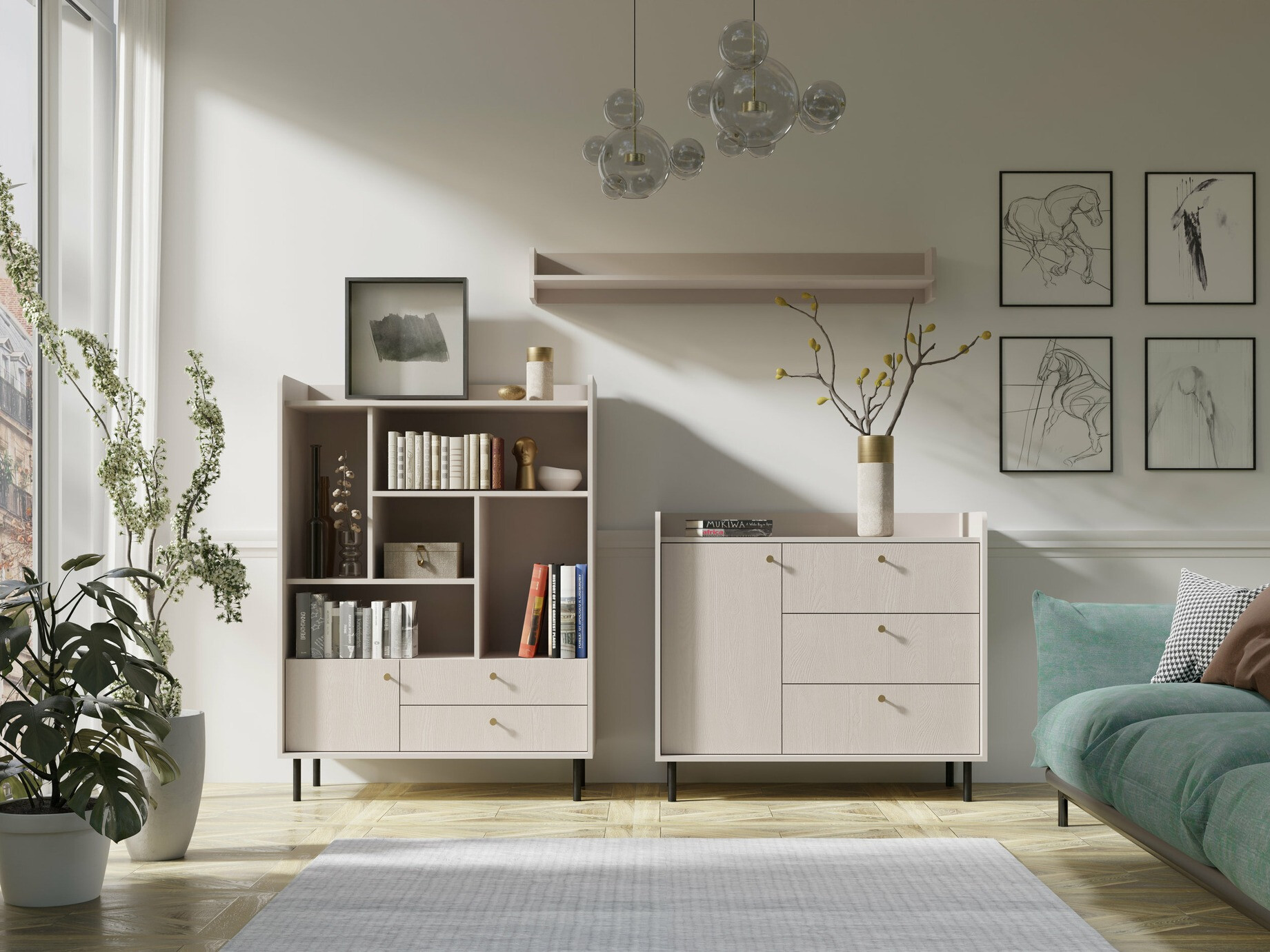 Zidna polica Sorsale 108