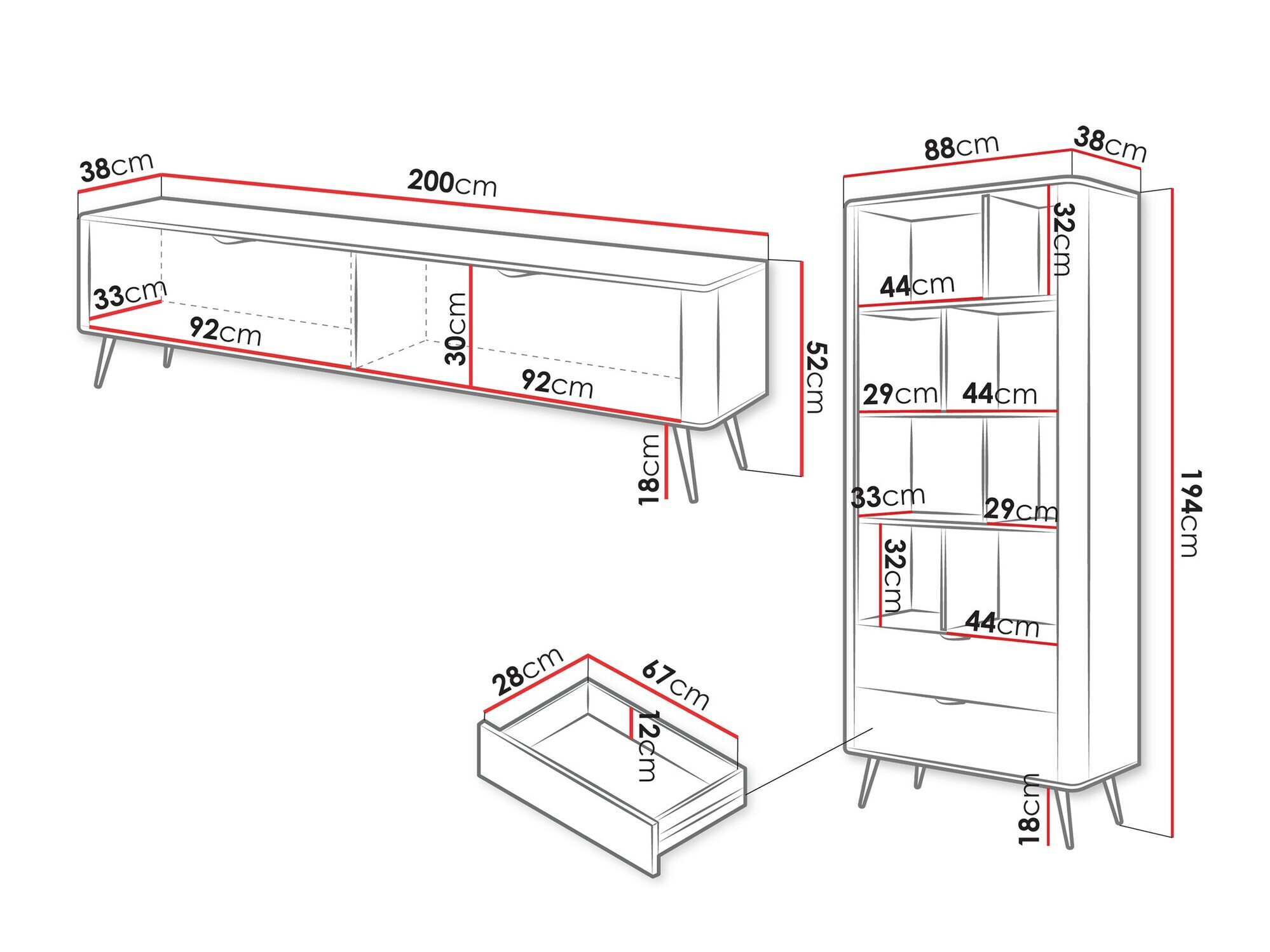 Set za dnevni boravak Versoe 107 (Bež)