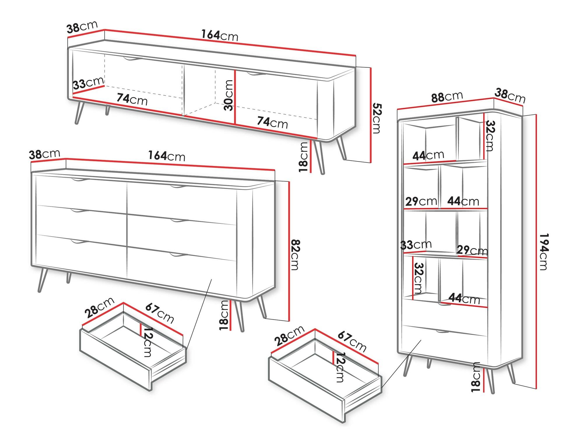 Set za dnevni boravak Versoe 109 (Bež)