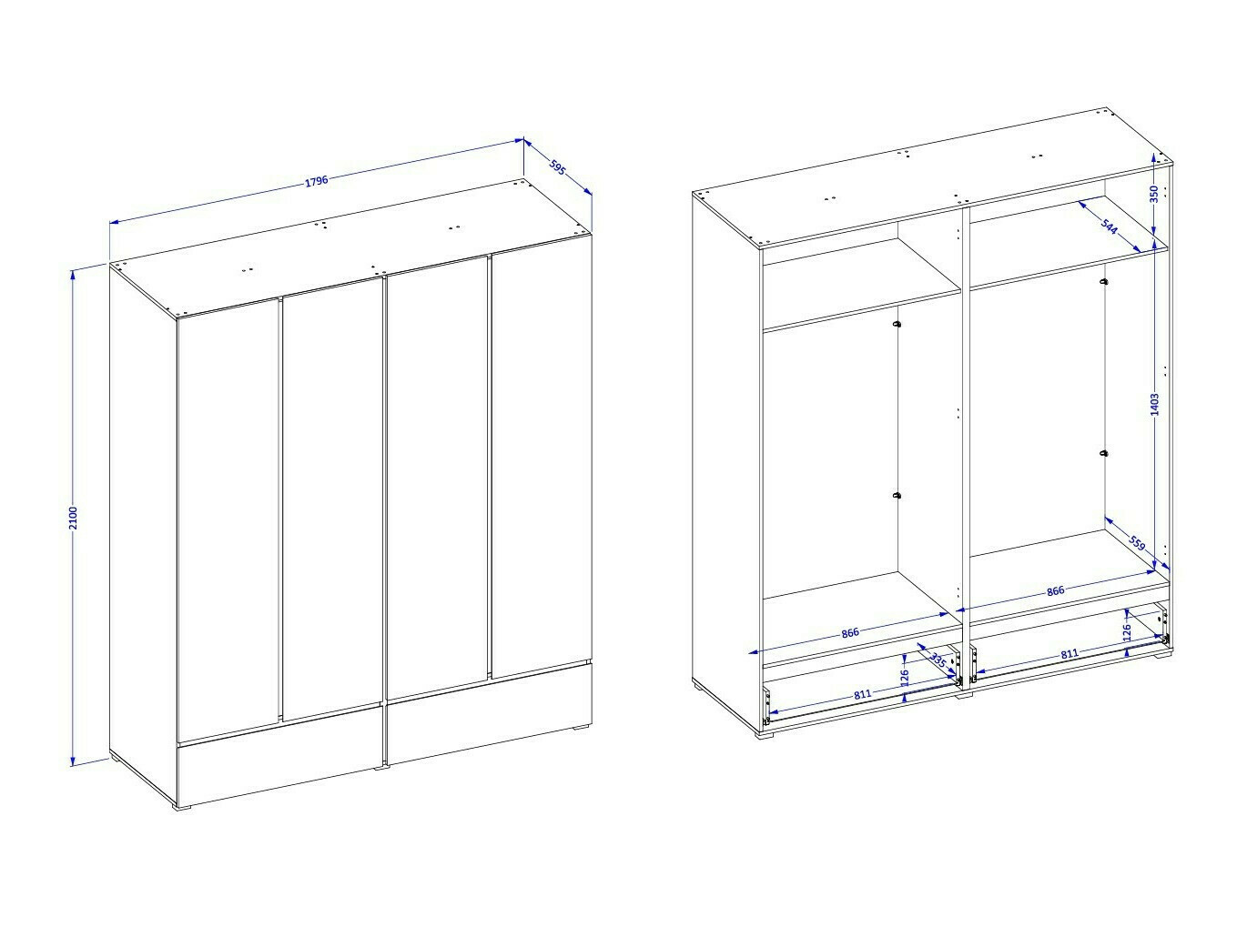 Ormar Alfere 119 (Bijela)