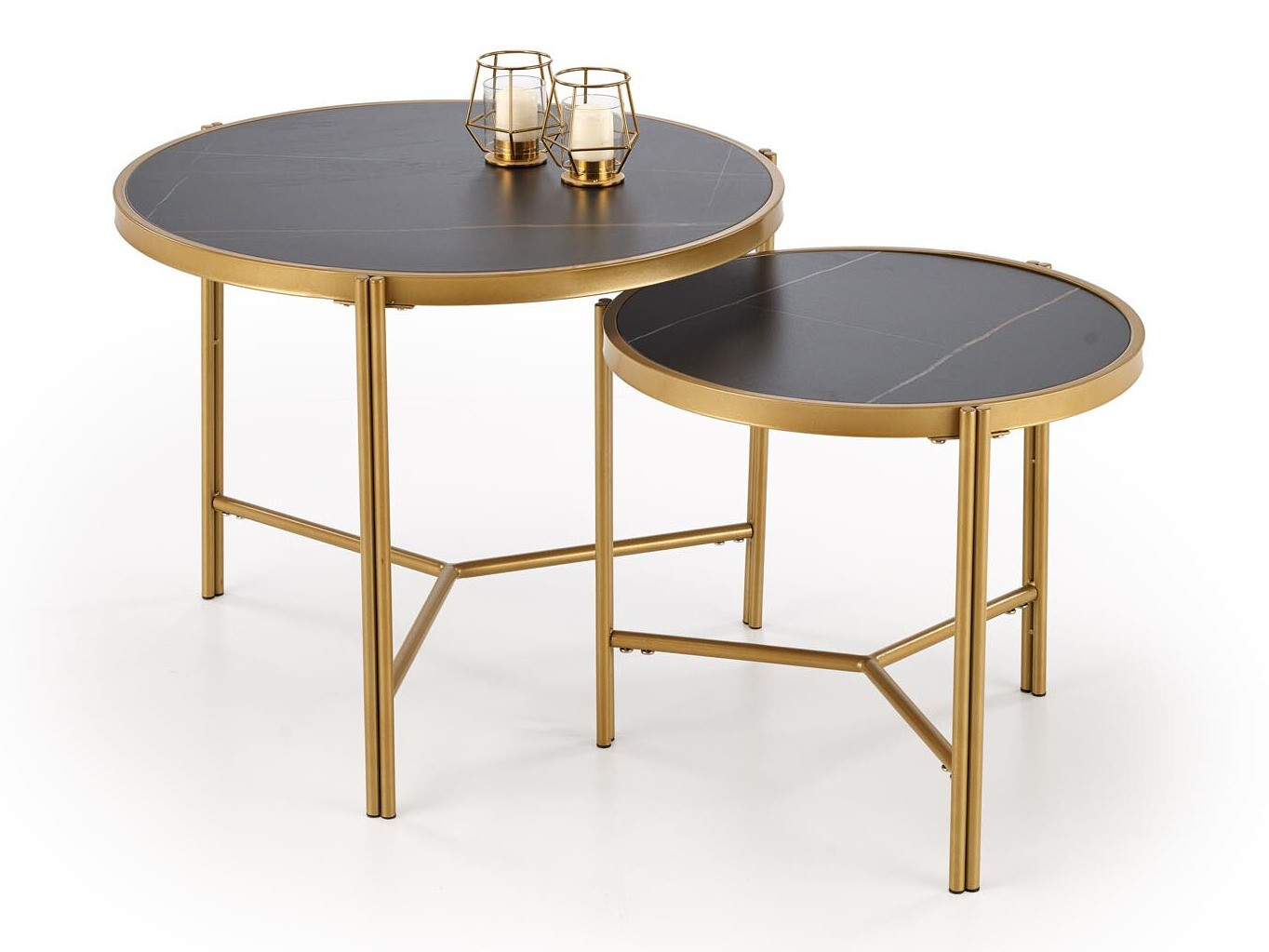Set stolića za kavu Houston 1867 (Crni mramor)