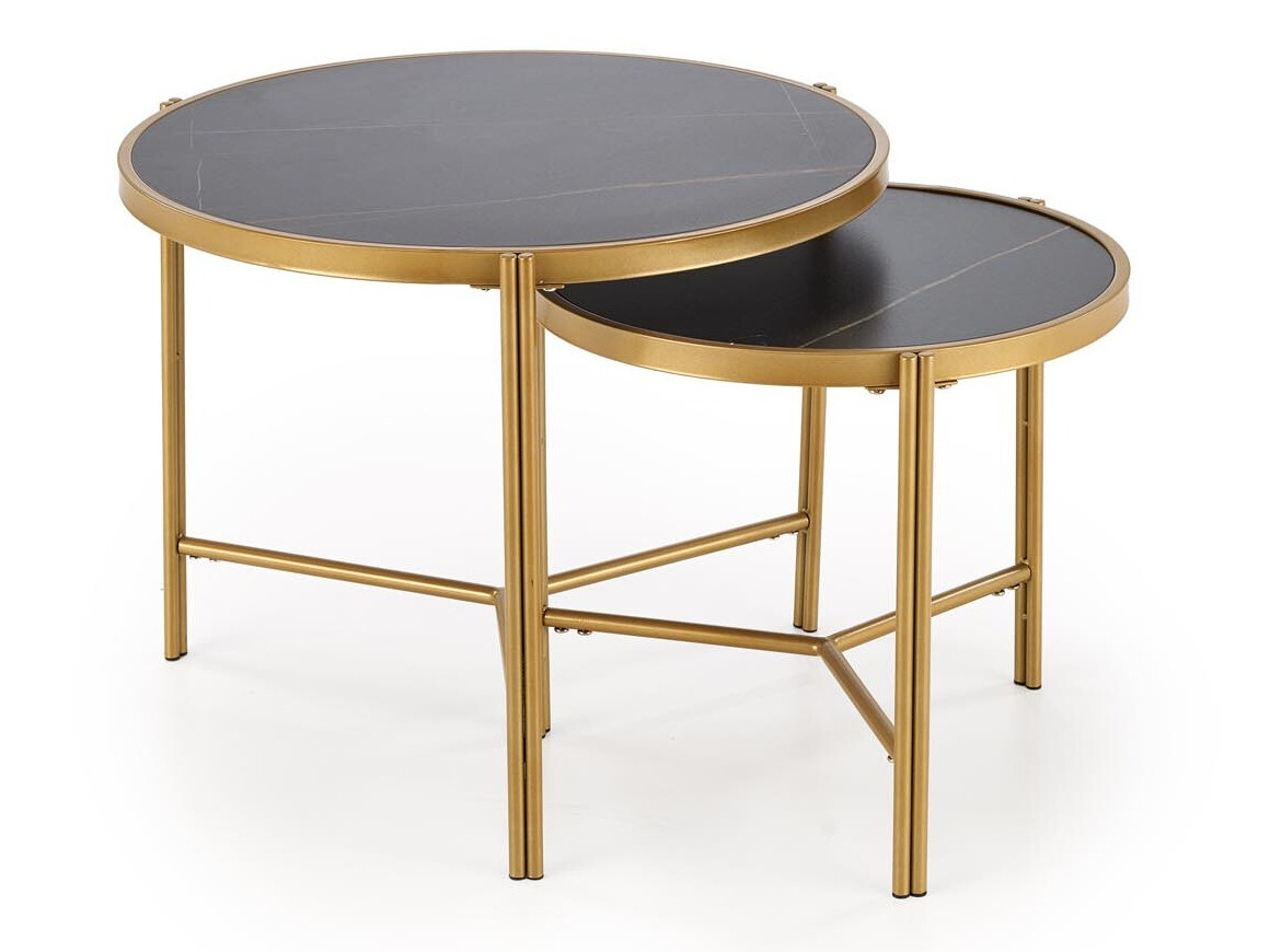 Set stolića za kavu Houston 1867 (Crni mramor)