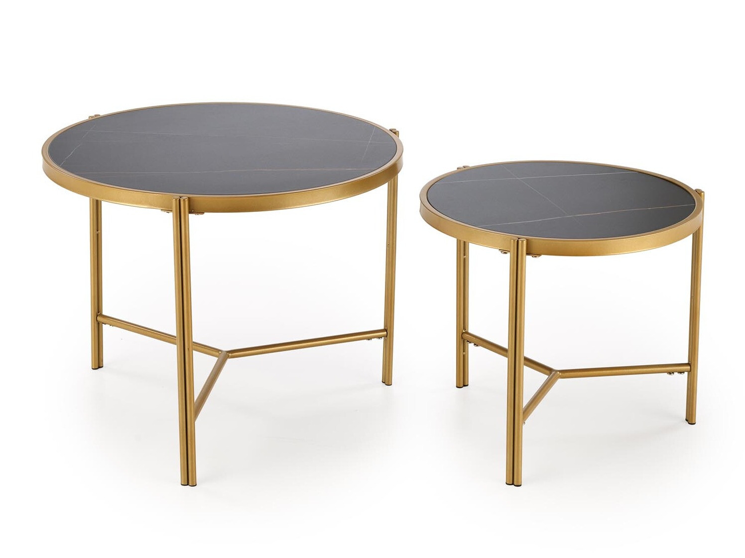 Set stolića za kavu Houston 1867 (Crni mramor)