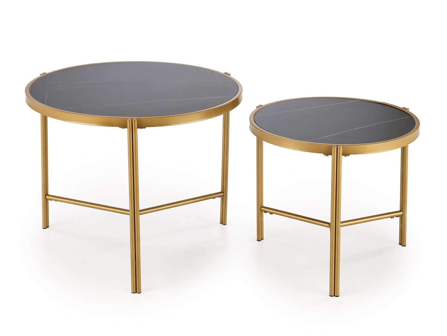 Set stolića za kavu Houston 1867 (Crni mramor)