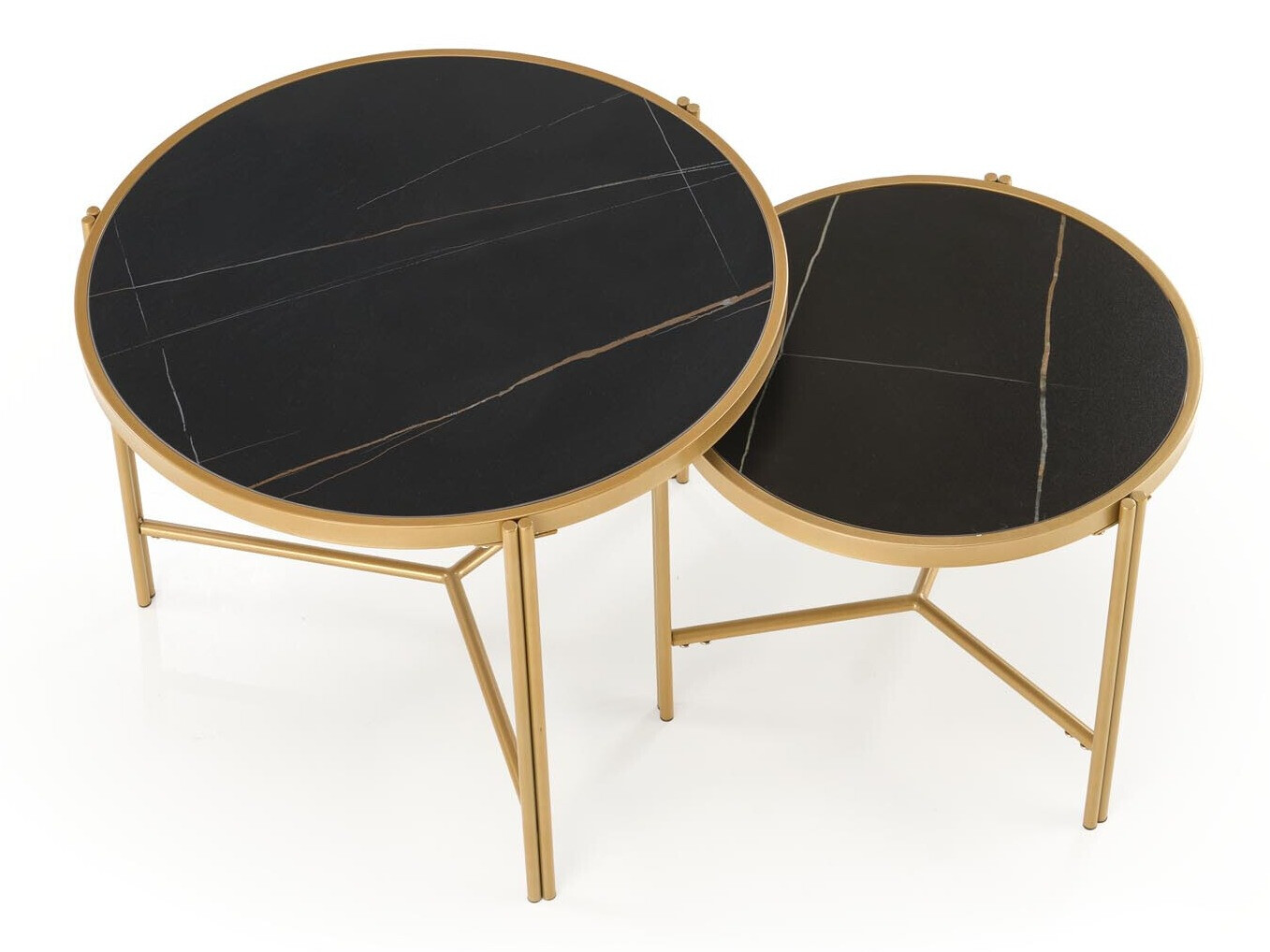 Set stolića za kavu Houston 1867 (Crni mramor)