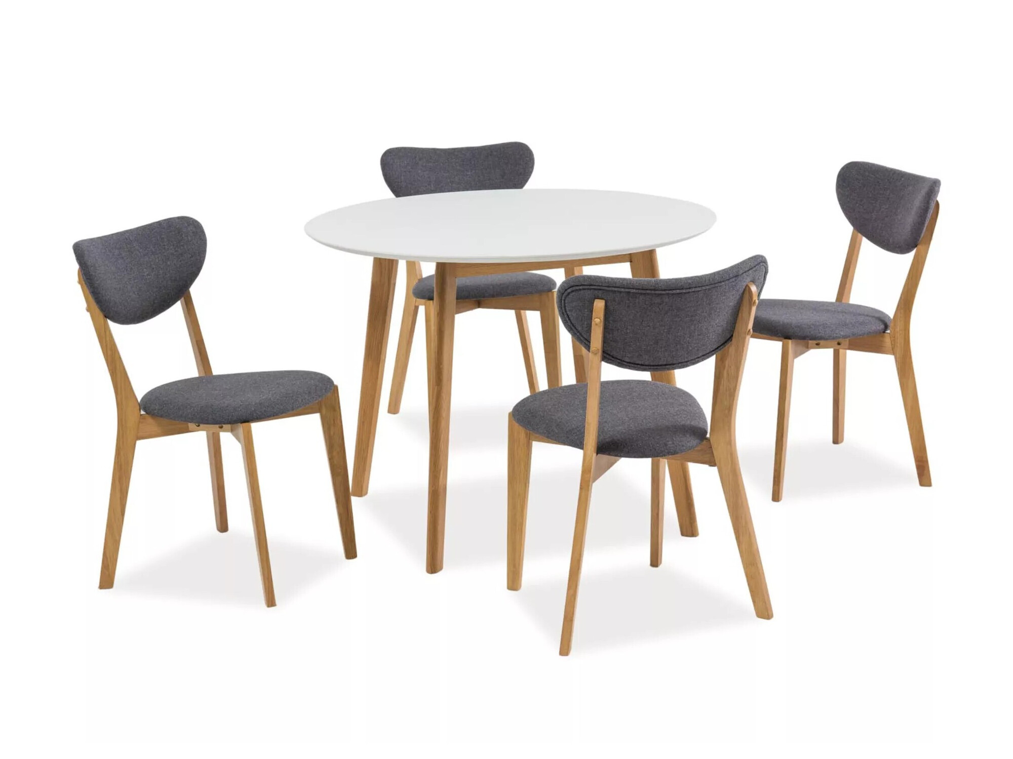 Stol Detroit 522 (Bijela + Hrast)