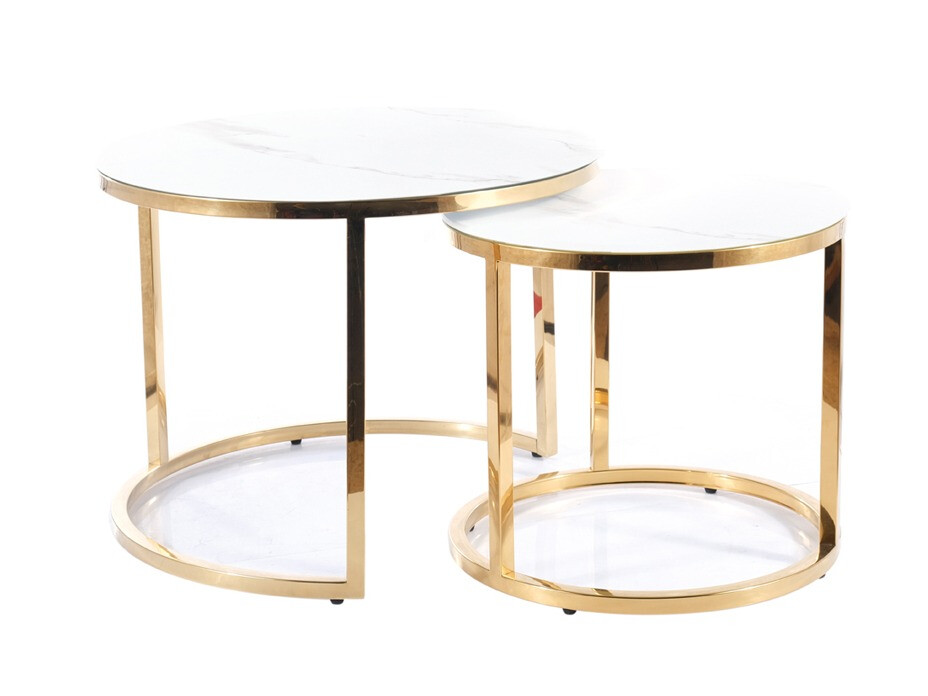 Stolići za kavu Detroit 520 (Bijeli mramor)