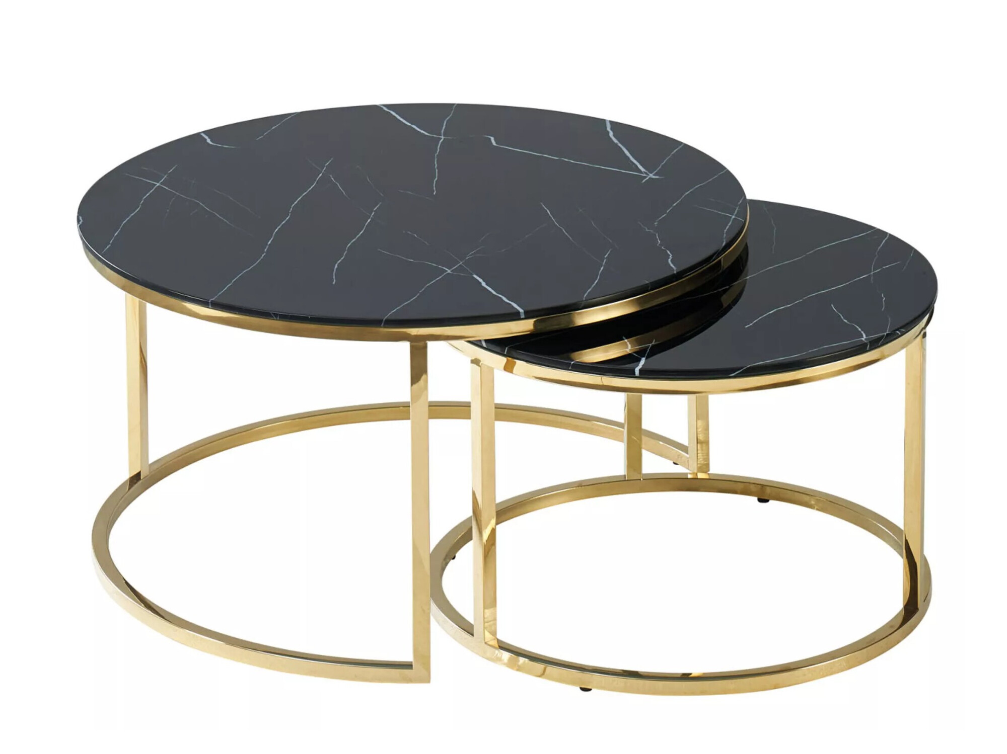 Stolići za kavu Detroit 520 (Crni mramor)