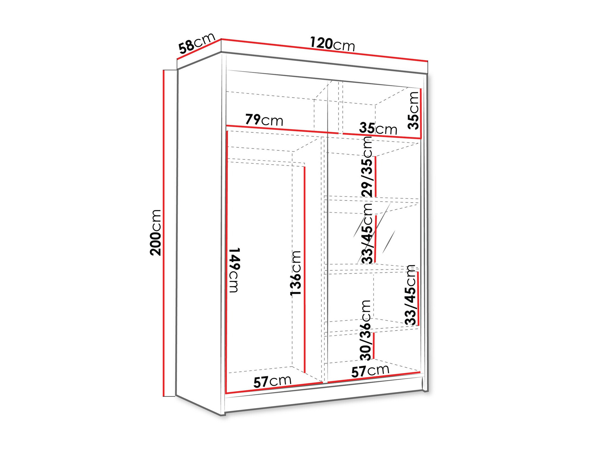 Ormar Closico 188 (Bijela)