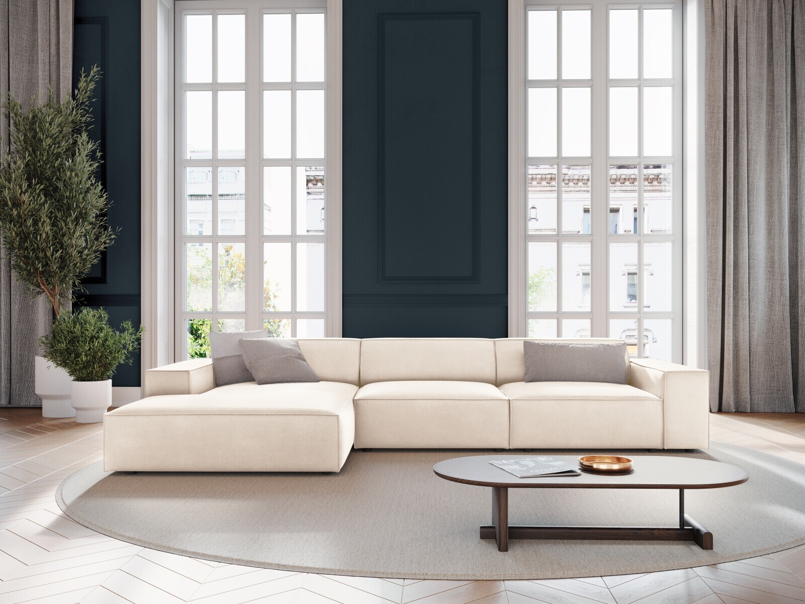 Modularna kutna garnitura Lomcalu 102 (Bluvel 22)
