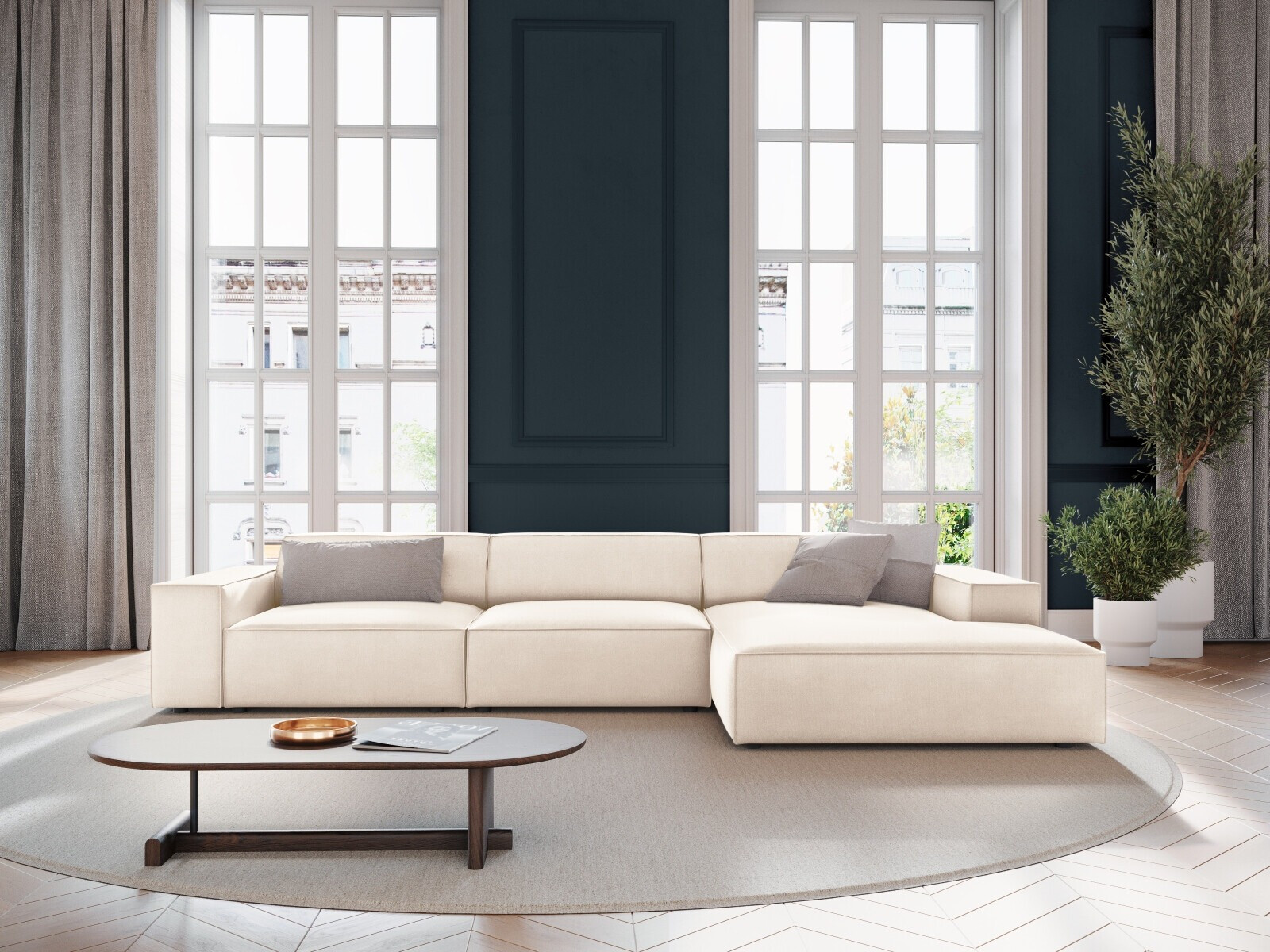 Modularna kutna garnitura Lomcalu 102 (Bluvel 22)