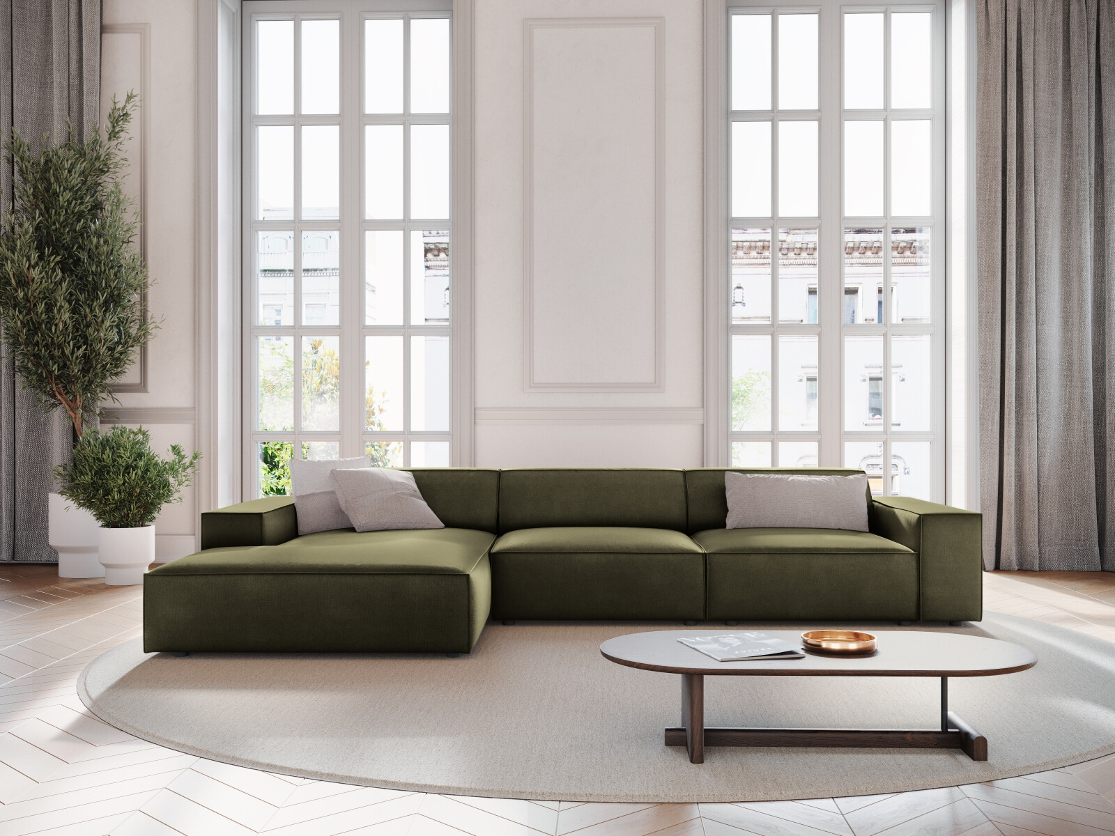 Modularna kutna garnitura Lomcalu 102 (Bluvel 77)