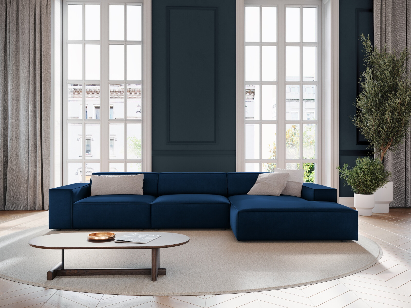 Modularna kutna garnitura Lomcalu 102 (Bluvel 86)