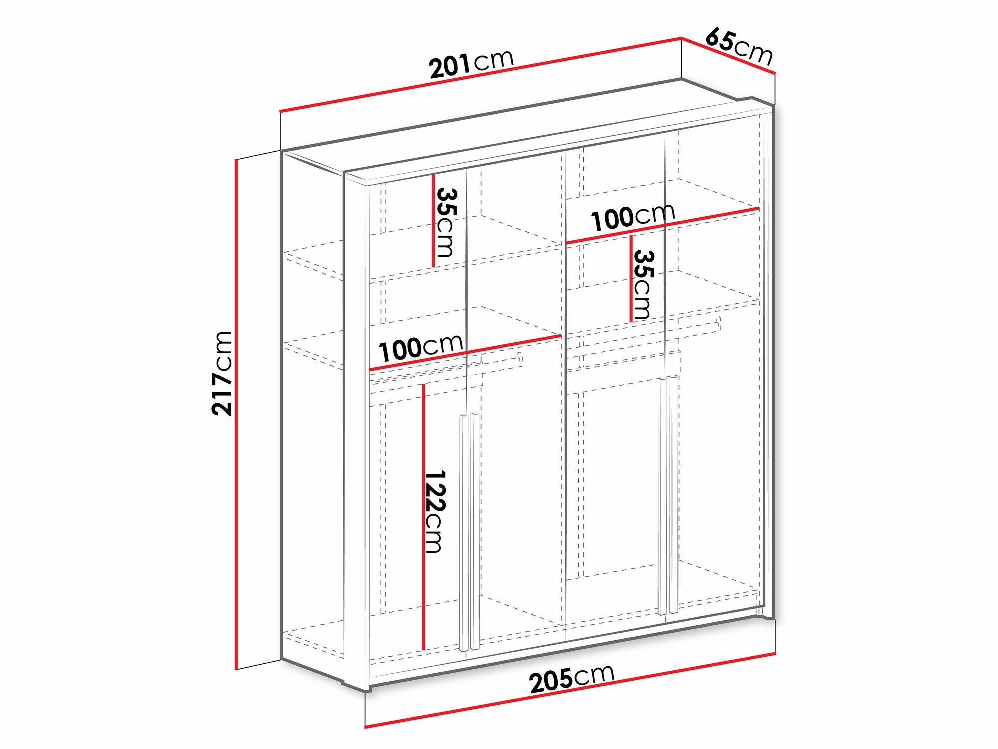 Ormar Calcalo 101 (Bijela)