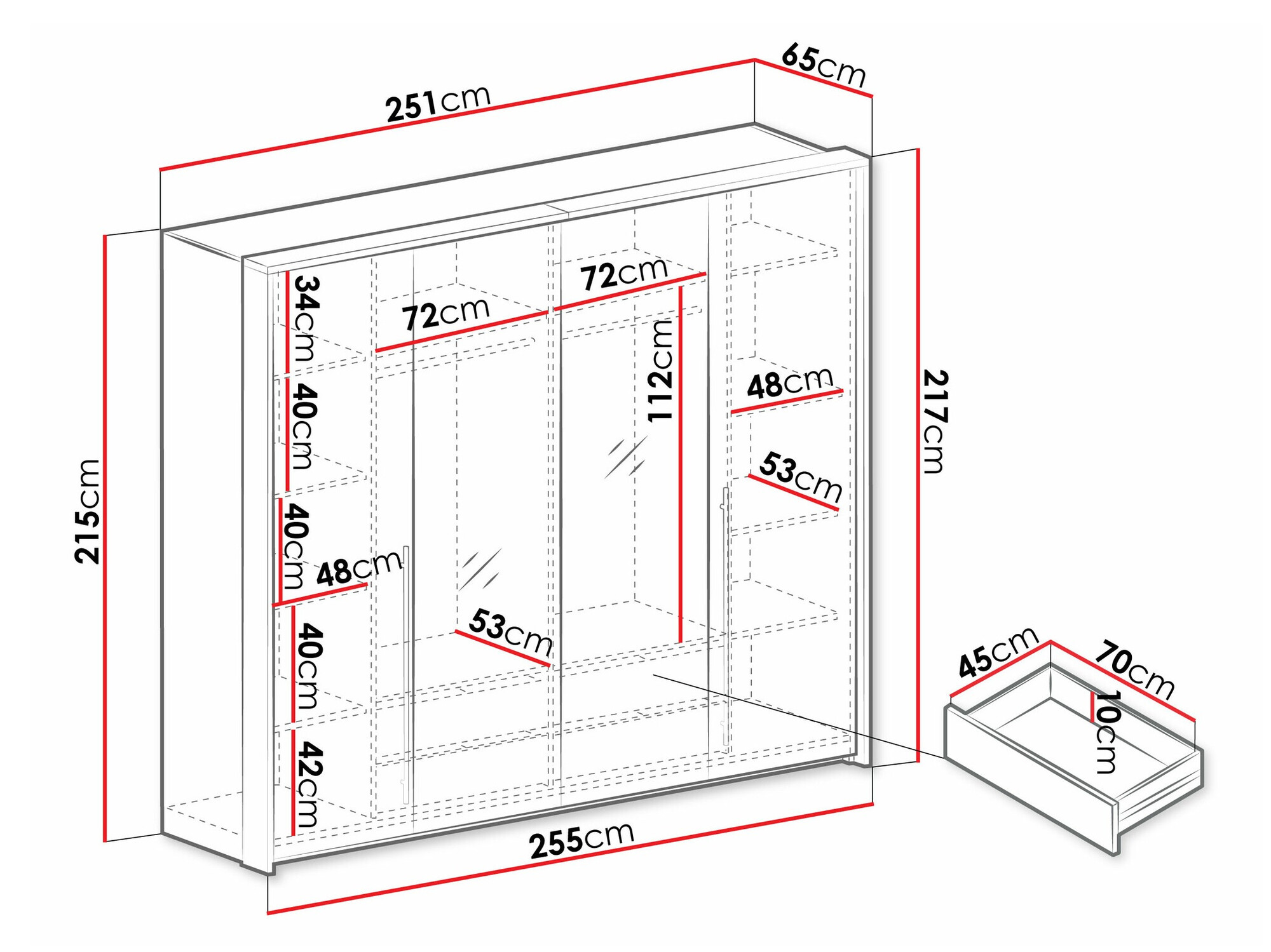 Ormar Honolulu 121 (Bijela)
