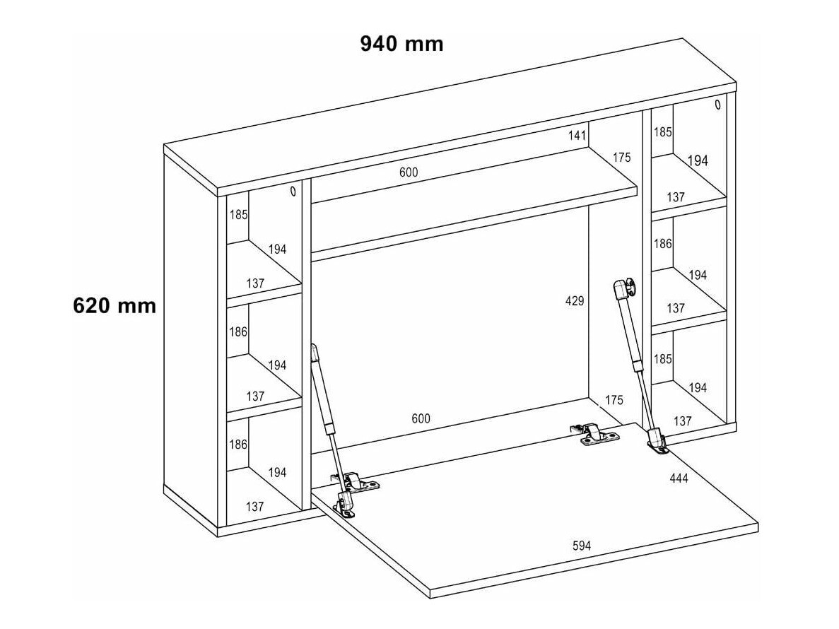 Uredski stol Buffalo 129 (Bijela)