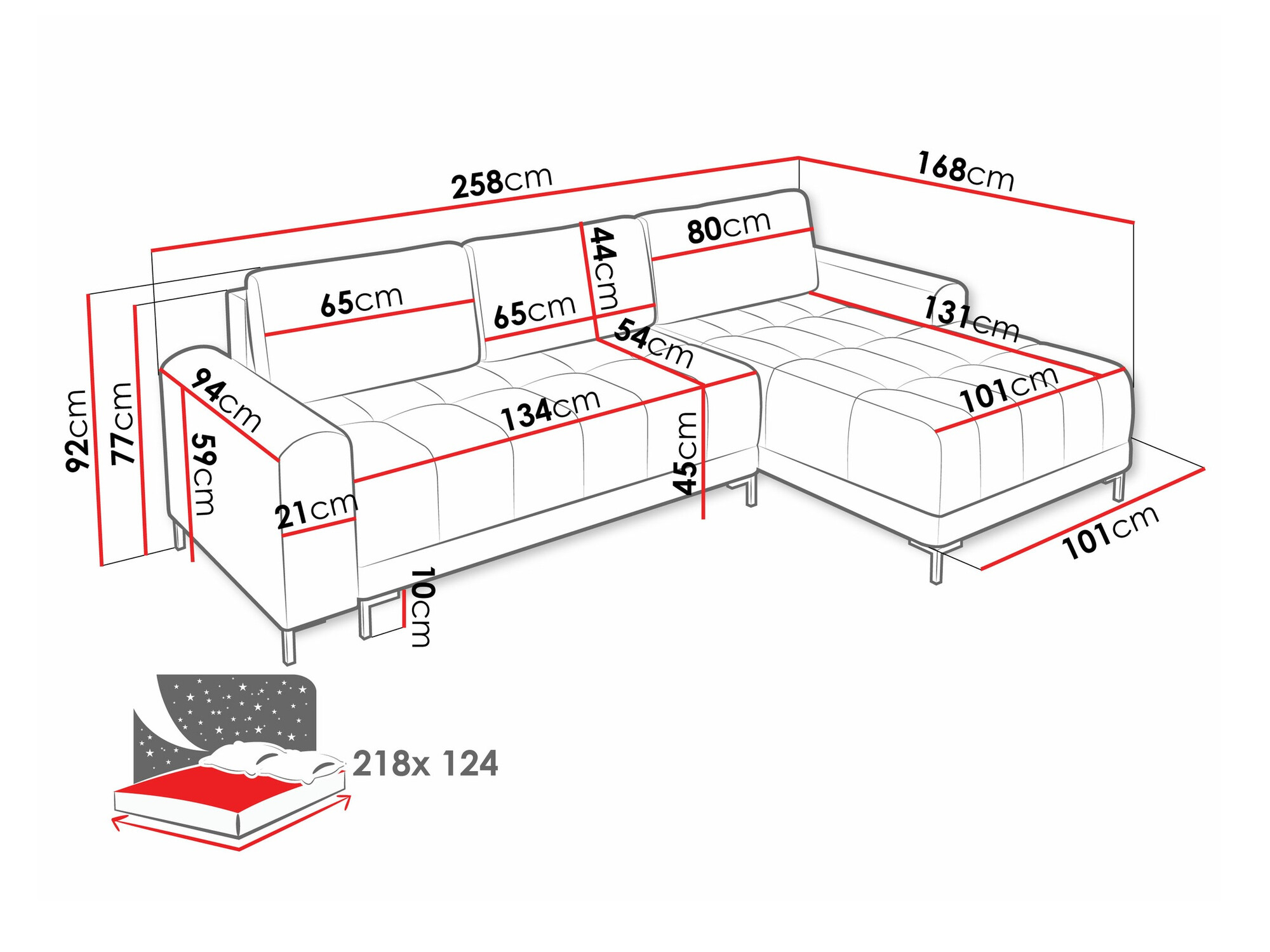 Kutna garnitura Stonecrest 100 (Velo 621)