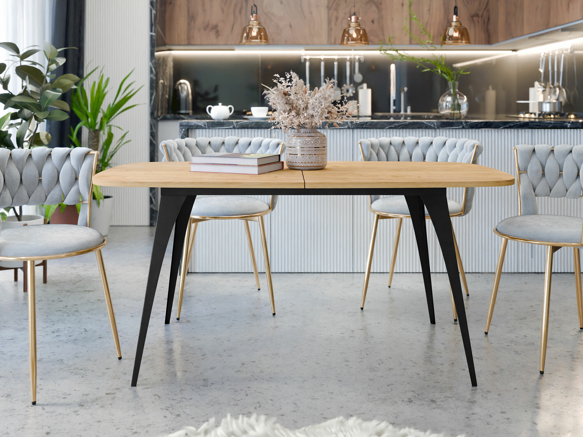 Stol Oswego 131 (Zlatni hrast Craft)