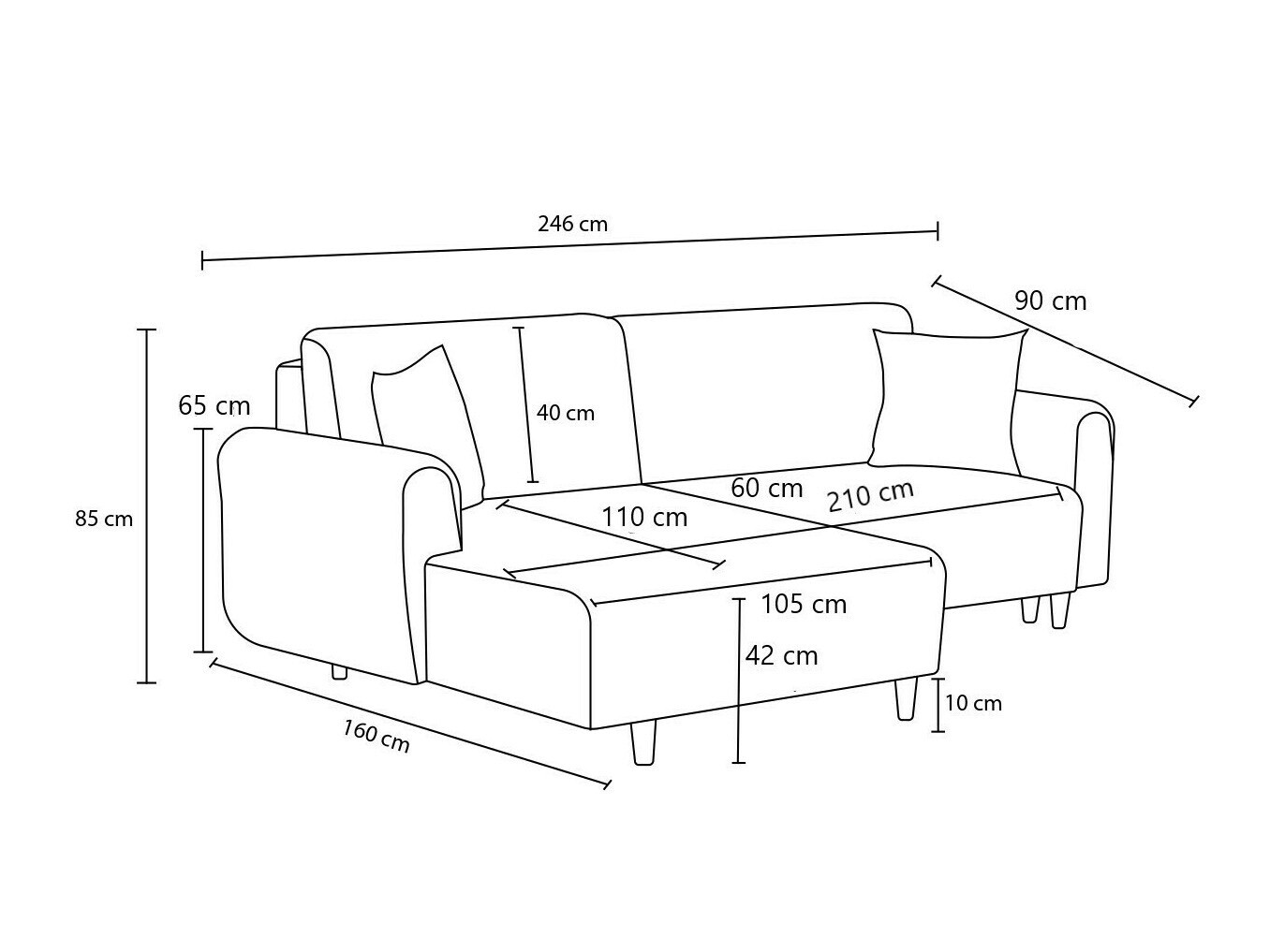 Kutna garnitura Altadena 592 (Krem)