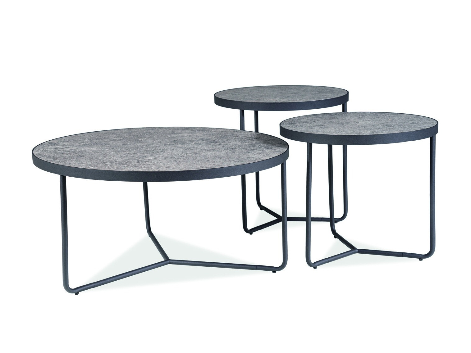 Set stolića za kavu Detroit 570 (Boja betona)