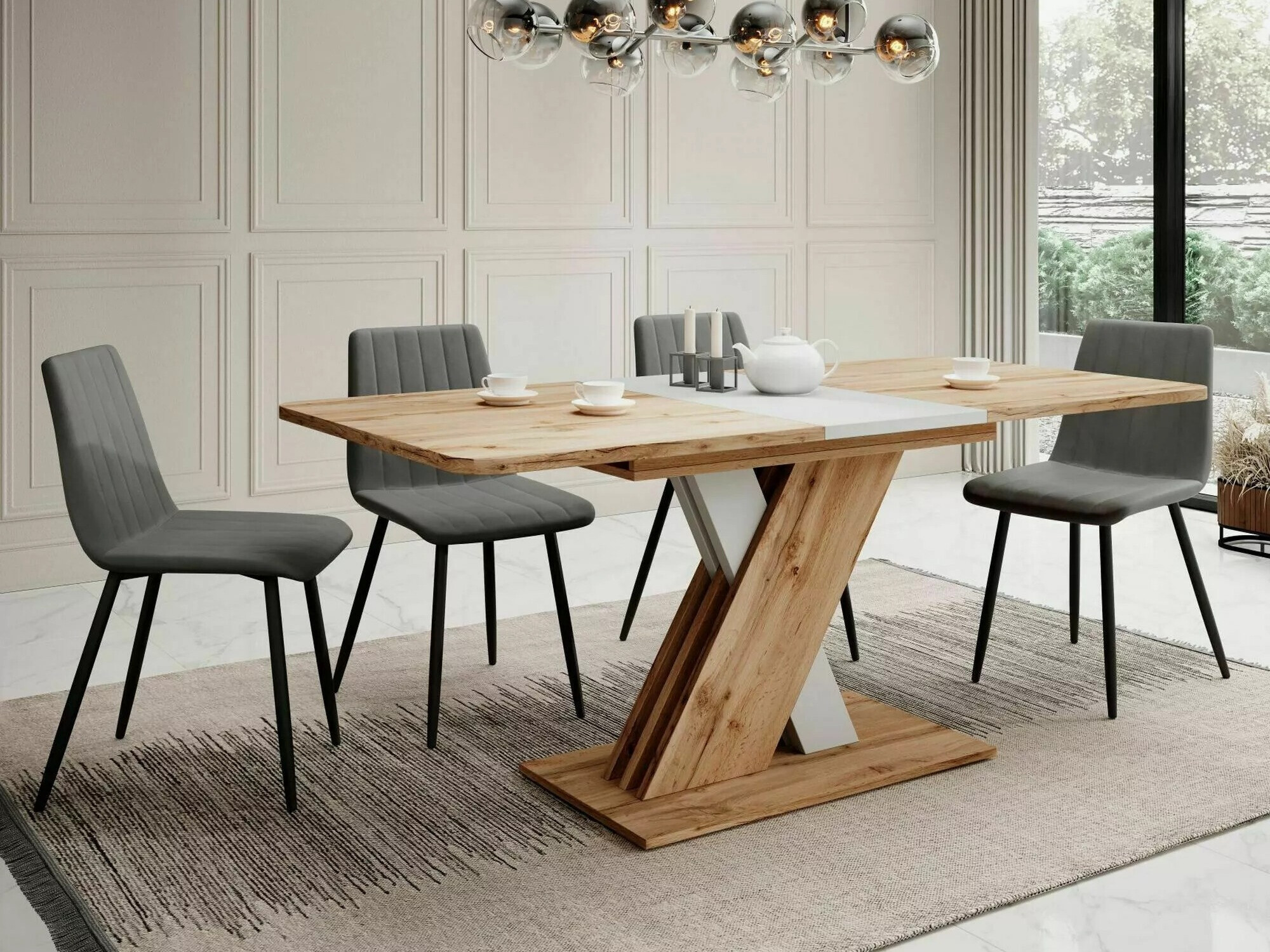 Stol Detroit 568 (Hrast Wotan + Bijela)