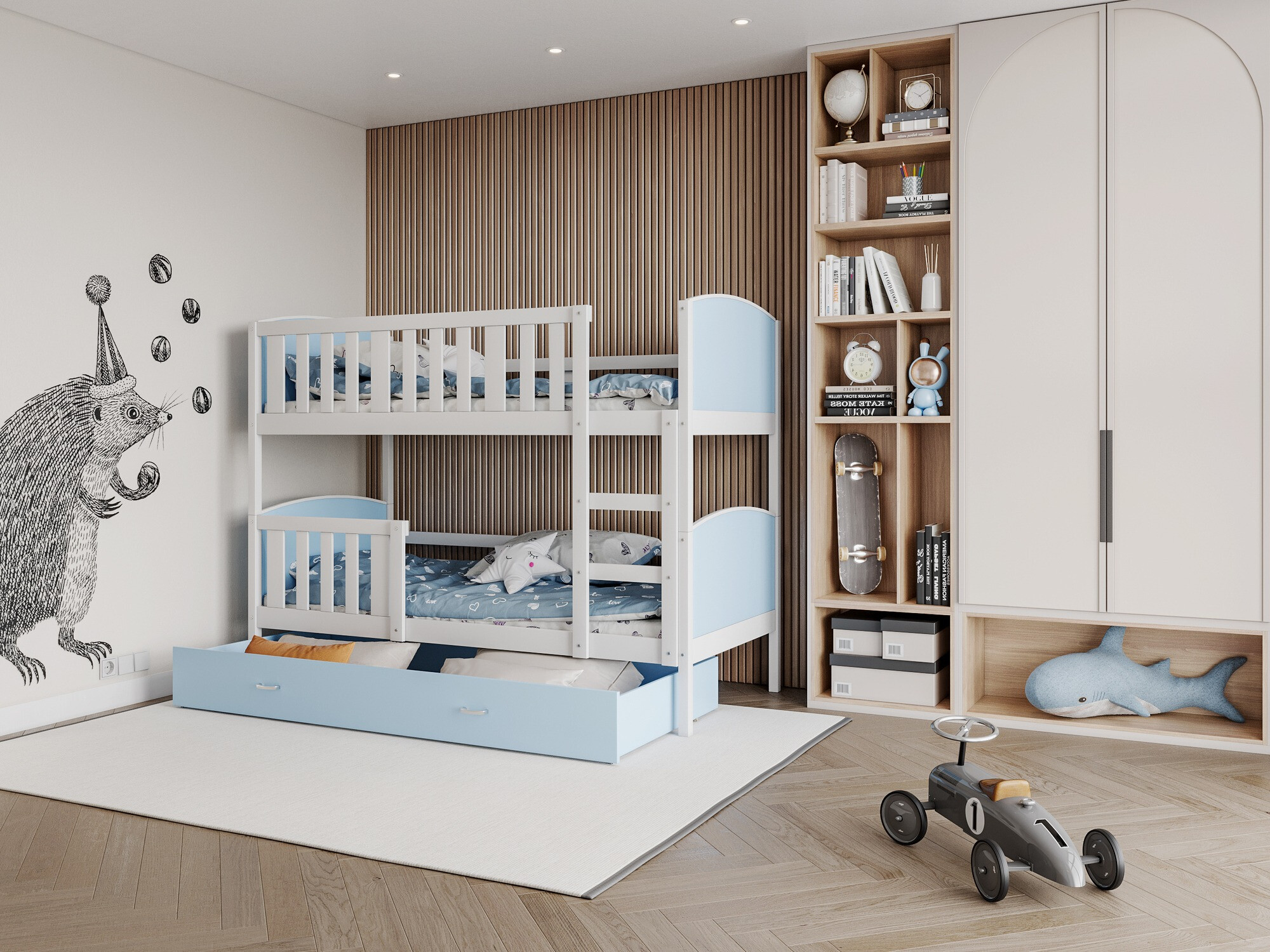 Krevet na kat Aurora 113 (Bijela)