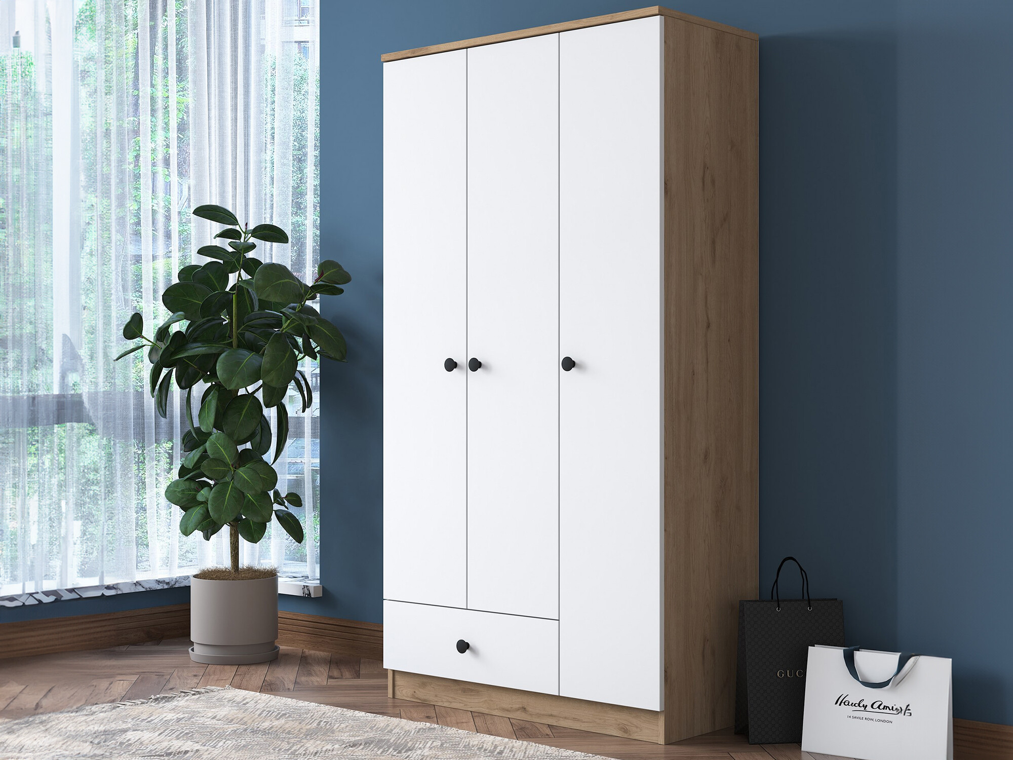 Ormar Kailua 661 (Bijela + Orah)