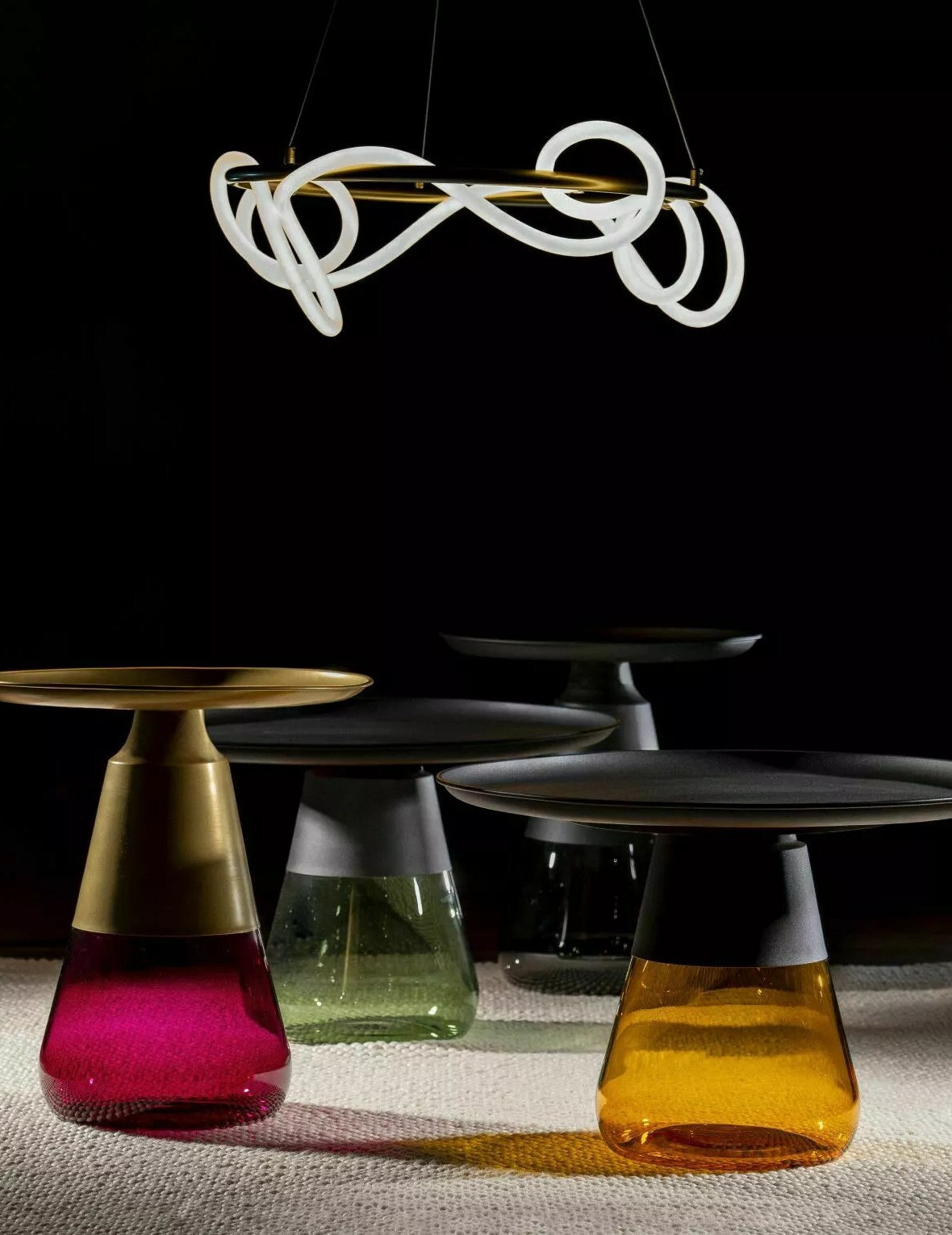 Stolić za kavu Detroit 573 (Zlatna + Ljubičasta)