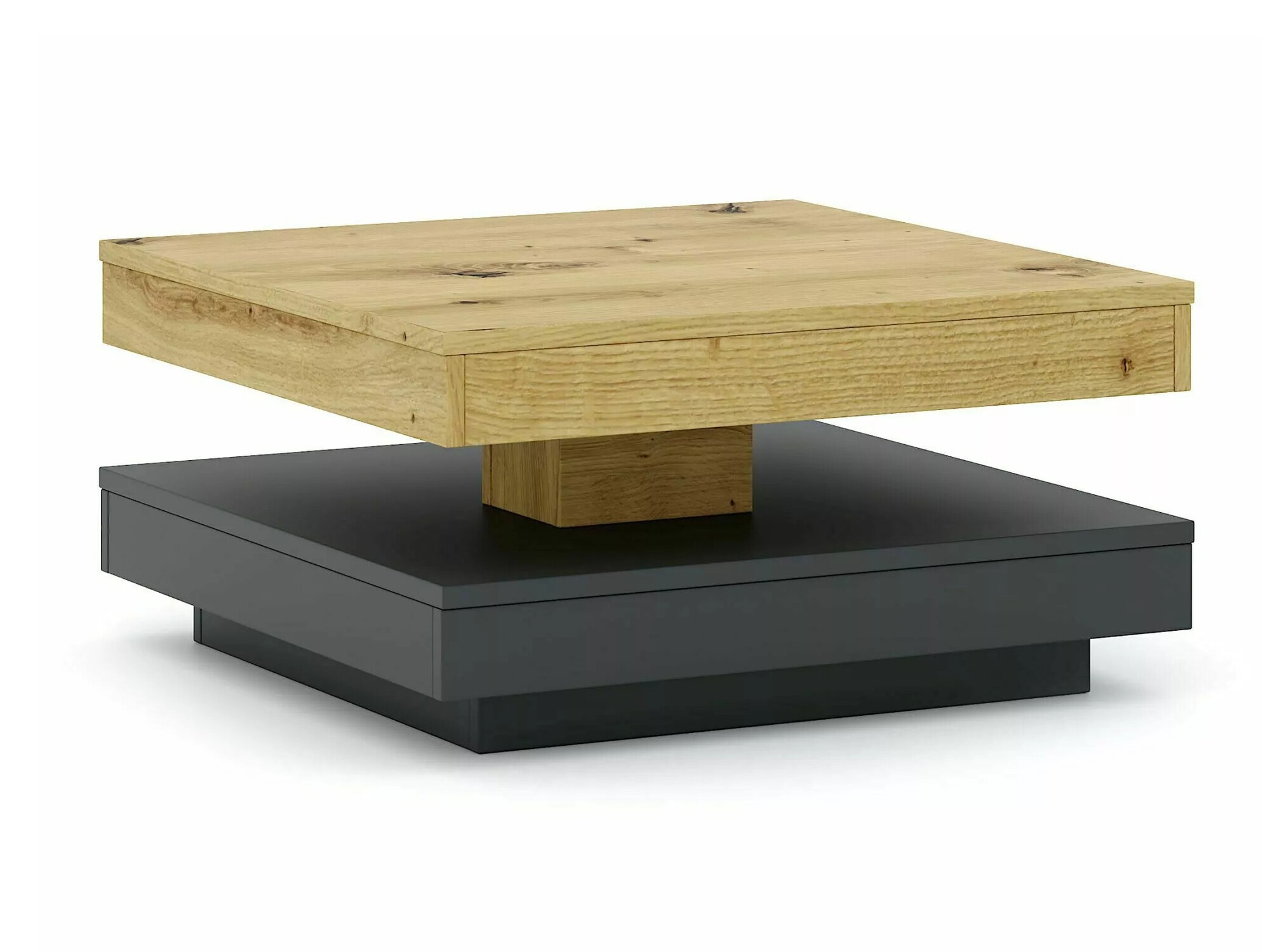 Transformirajući stolić za kavu Detroit 579 (Hrast Artisan + Antracit)