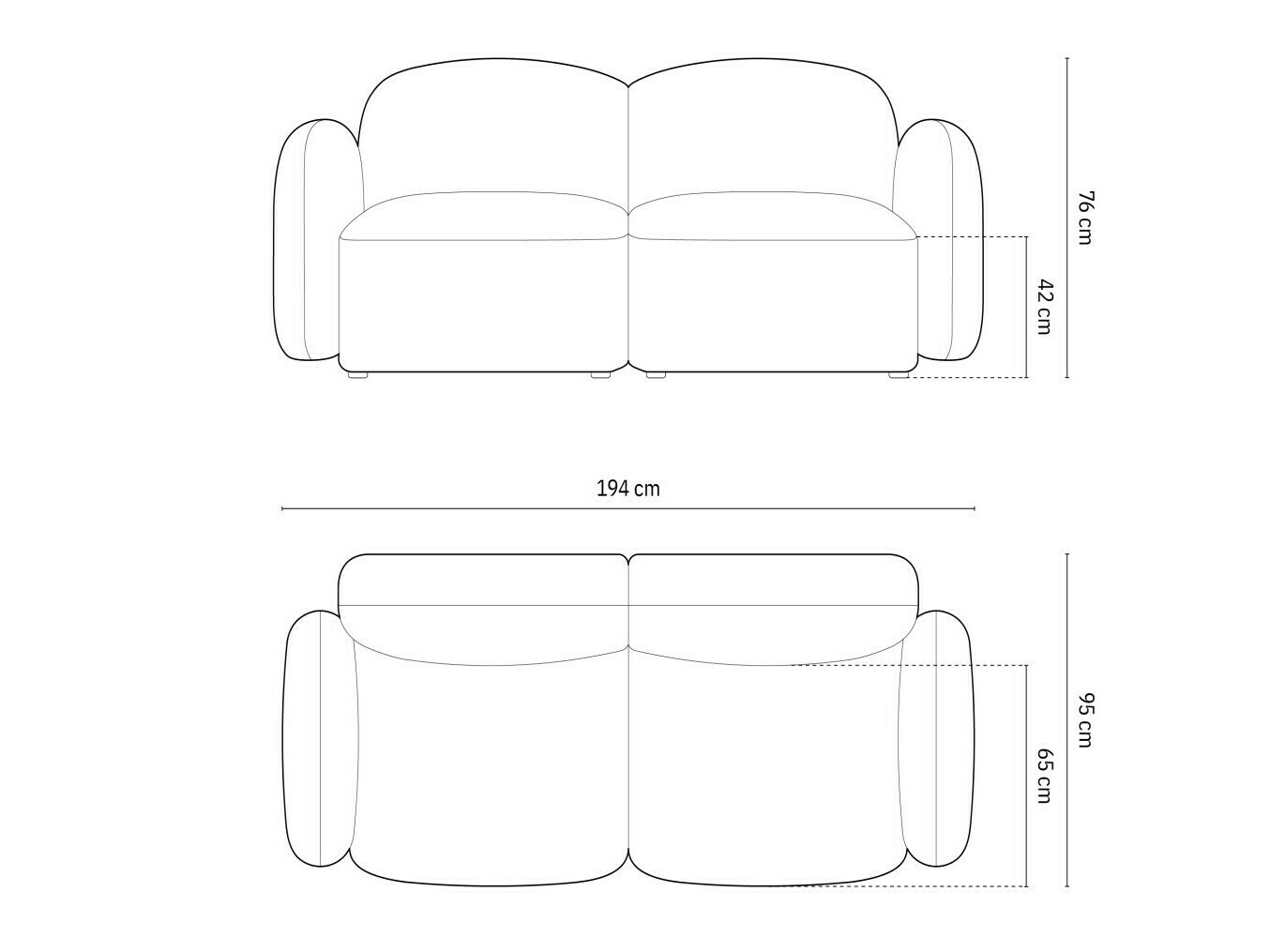 Kauč Tolmira 100 (Casino Svijetlo zelena)