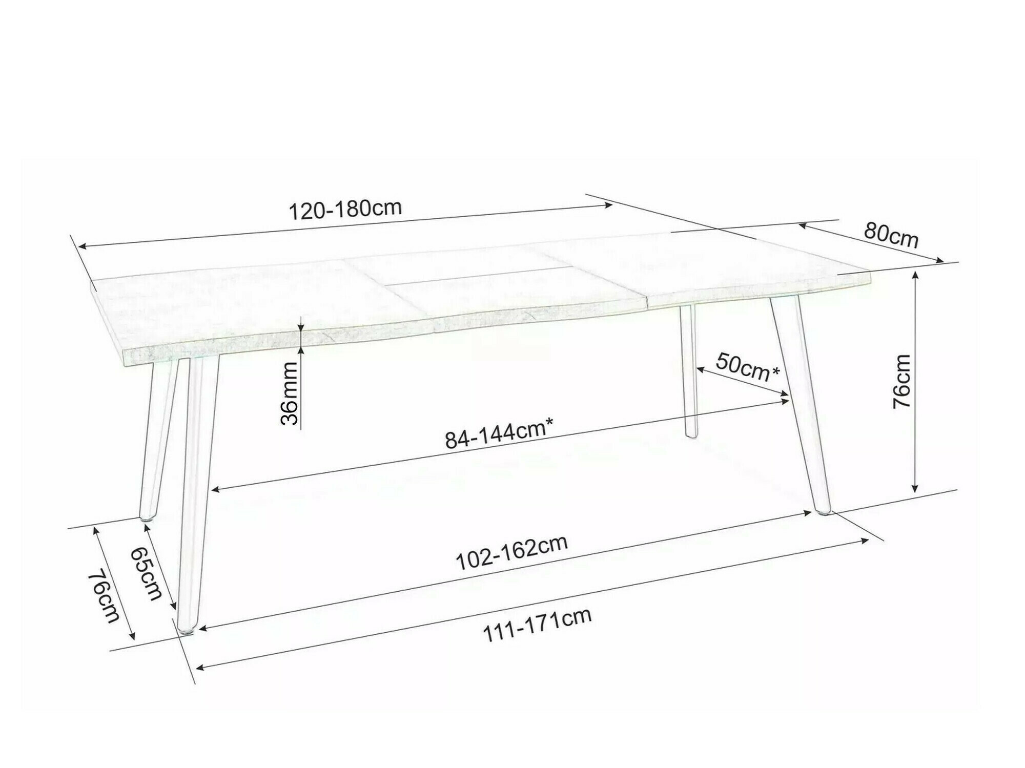 Stol Detroit 583 (Hrast)