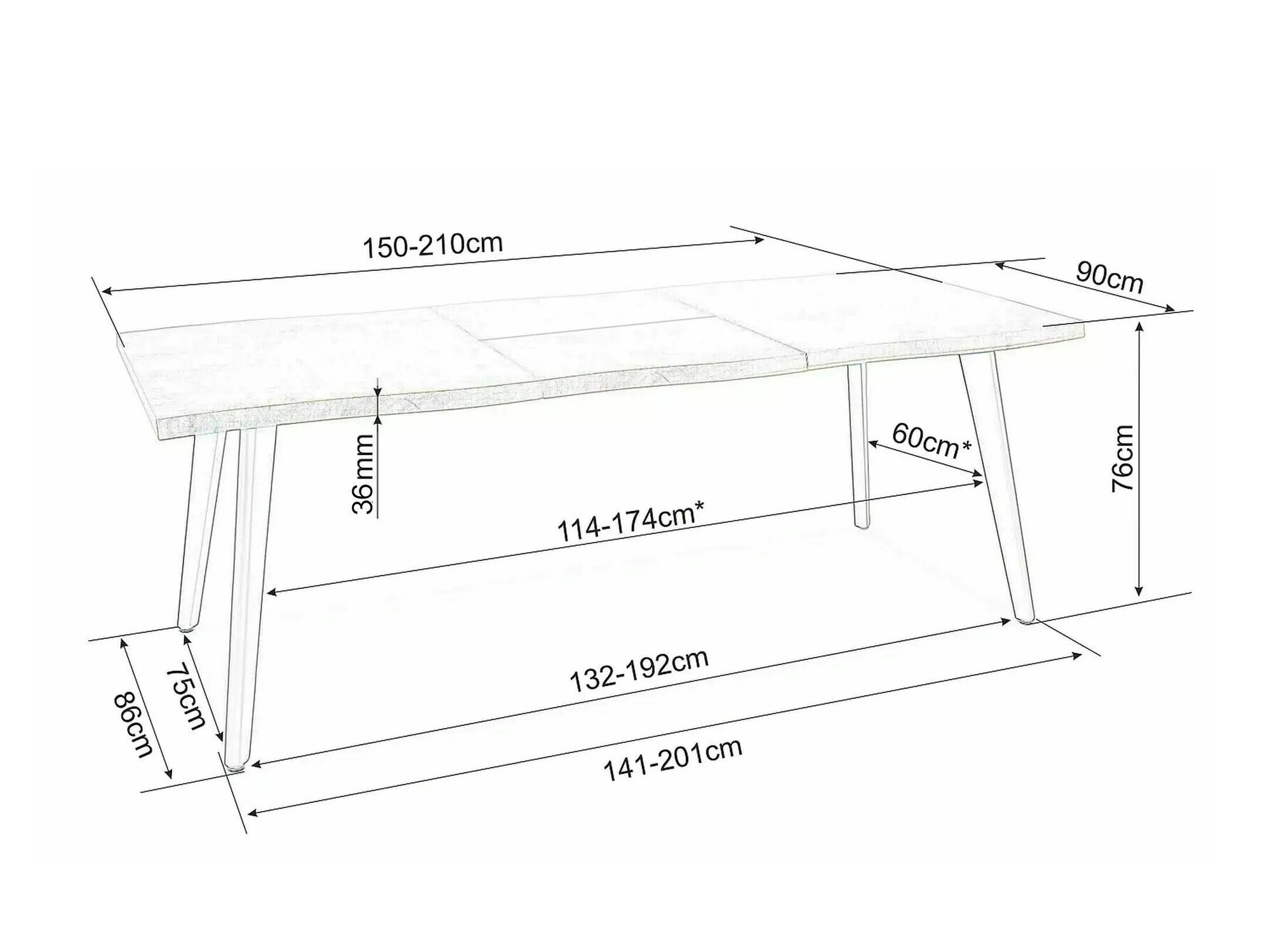 Stol Detroit 584 (Hrast Artisan)