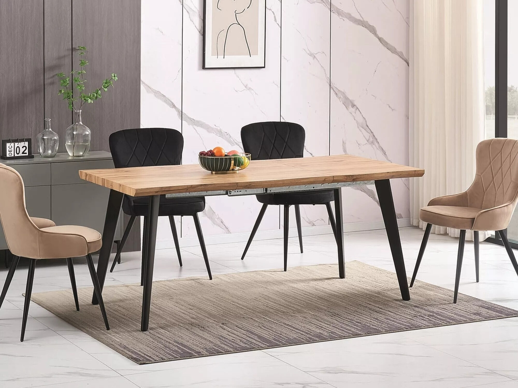 Stol Detroit 584 (Hrast)