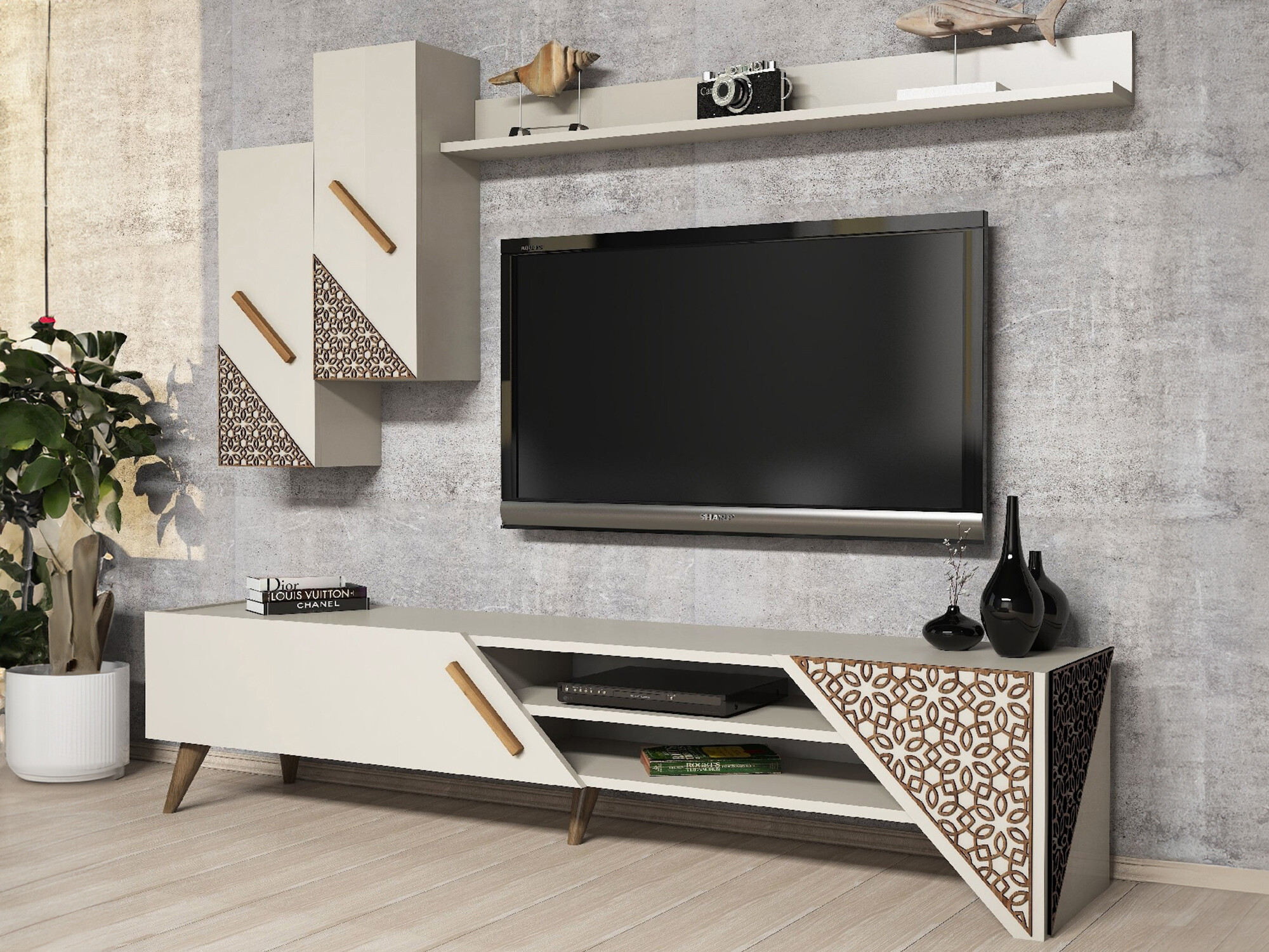 Set za dnevni boravak Kailua 1564 (Krem)