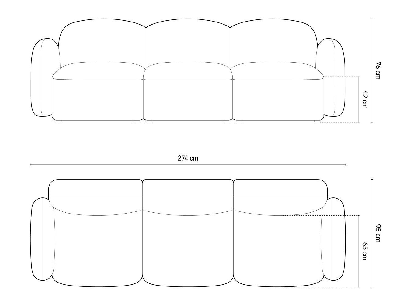Sofa Tolmira 101 (Casino Svijetlo zelena)