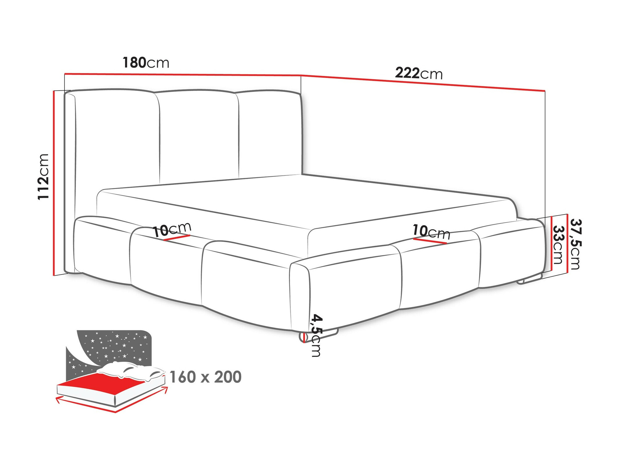 Krevet Comfivo 383 (Paros 01)